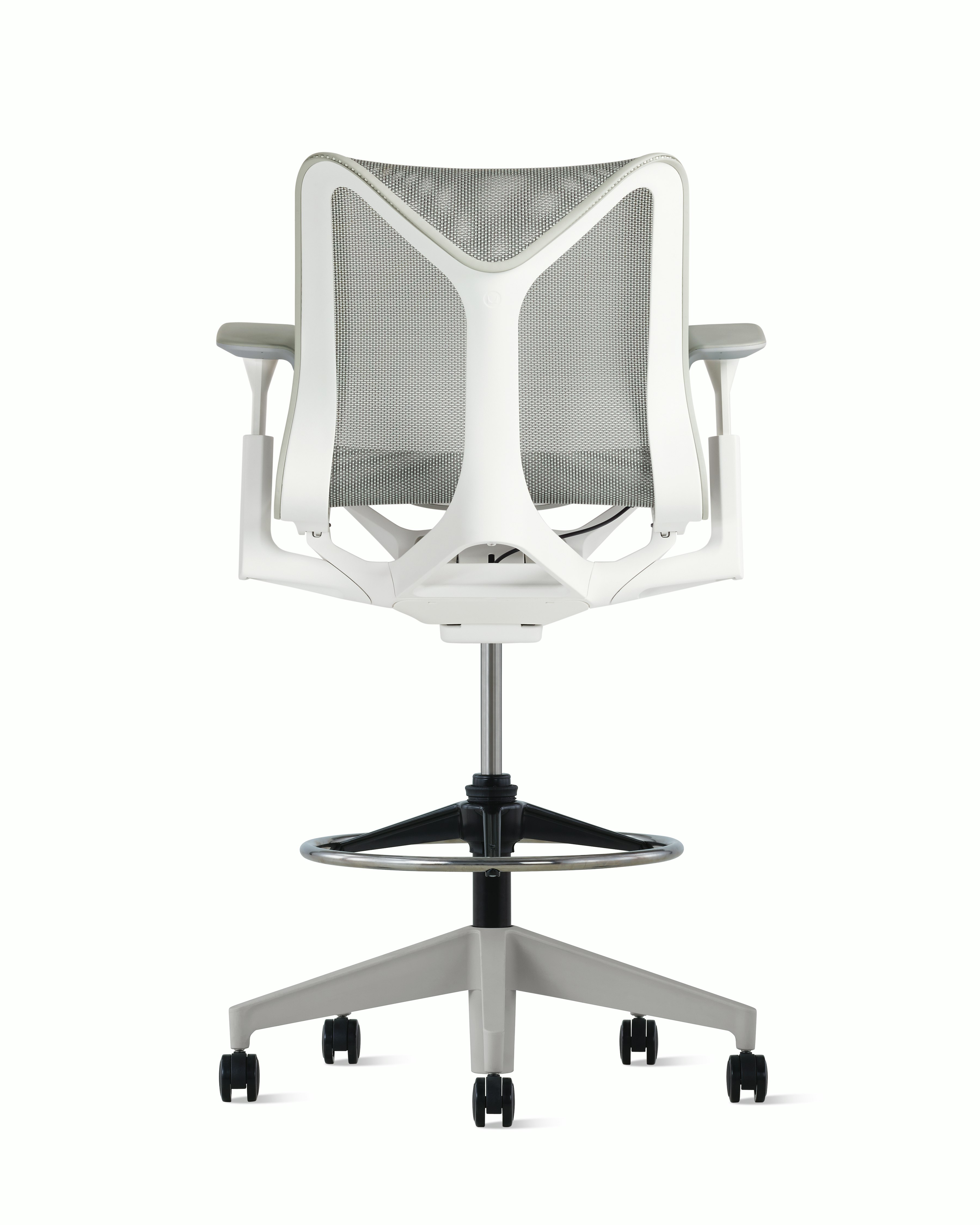 Cosm Stool Low Back Adjustable Arm