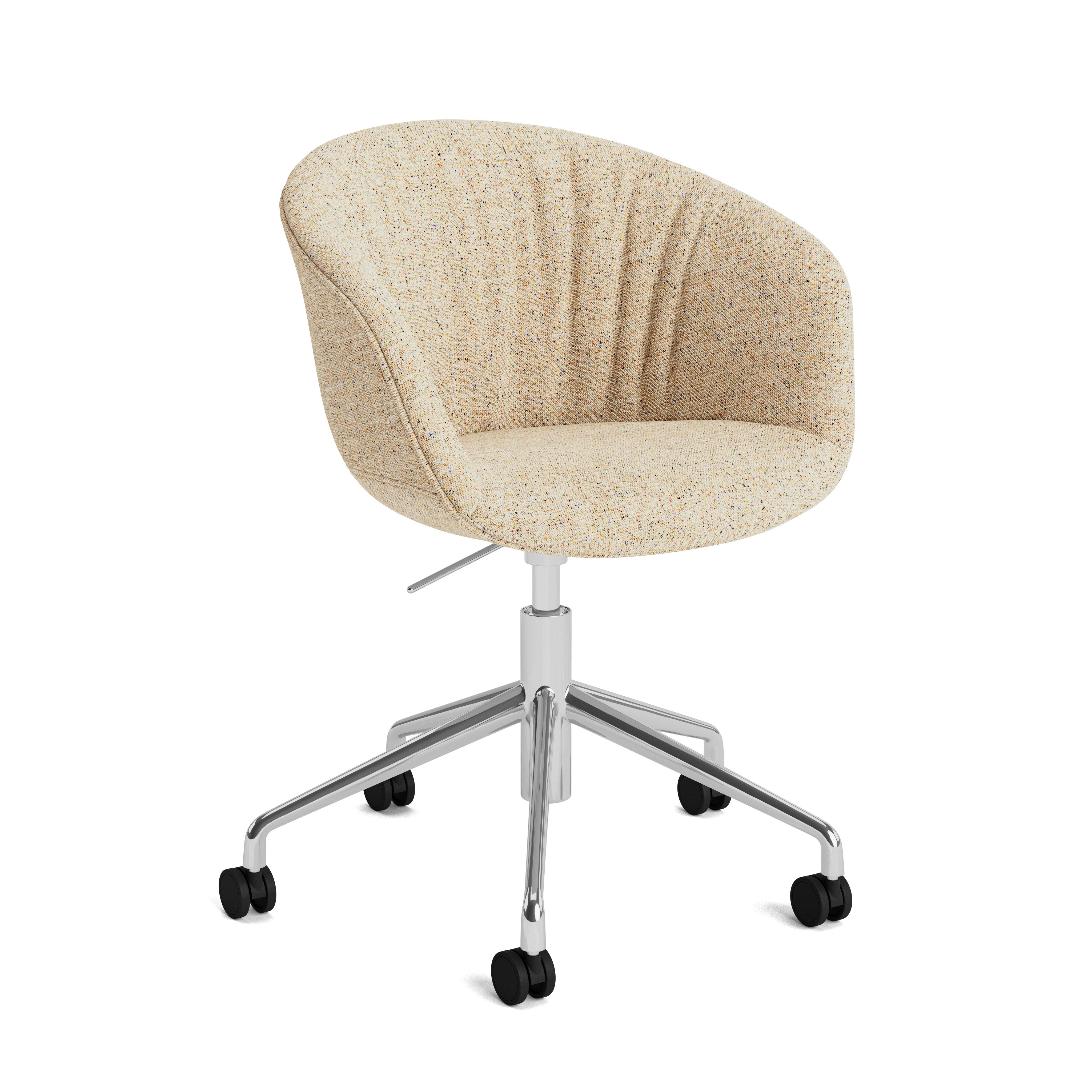 AAC 53 Soft Uph Task Armchair - Bolgheri, Natural - Polished Aluminum