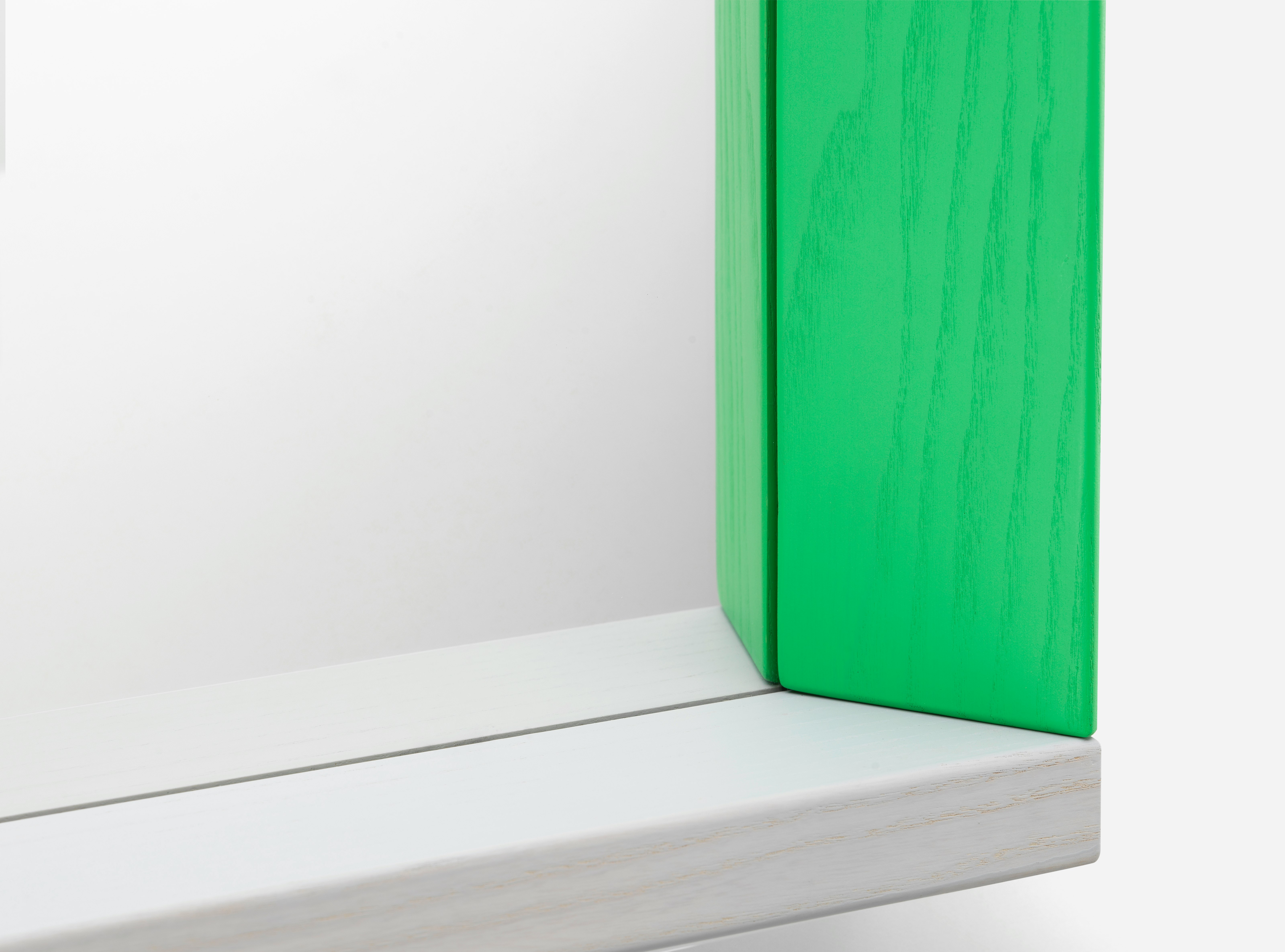 Colour Frame Mirror,  Green/Pink,  Large