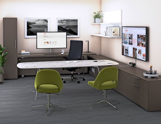 Reff Profiles Individual Private Office Private Office Reff Profiles Remix High Back Grasshopper Table Saarinen Executive Chair