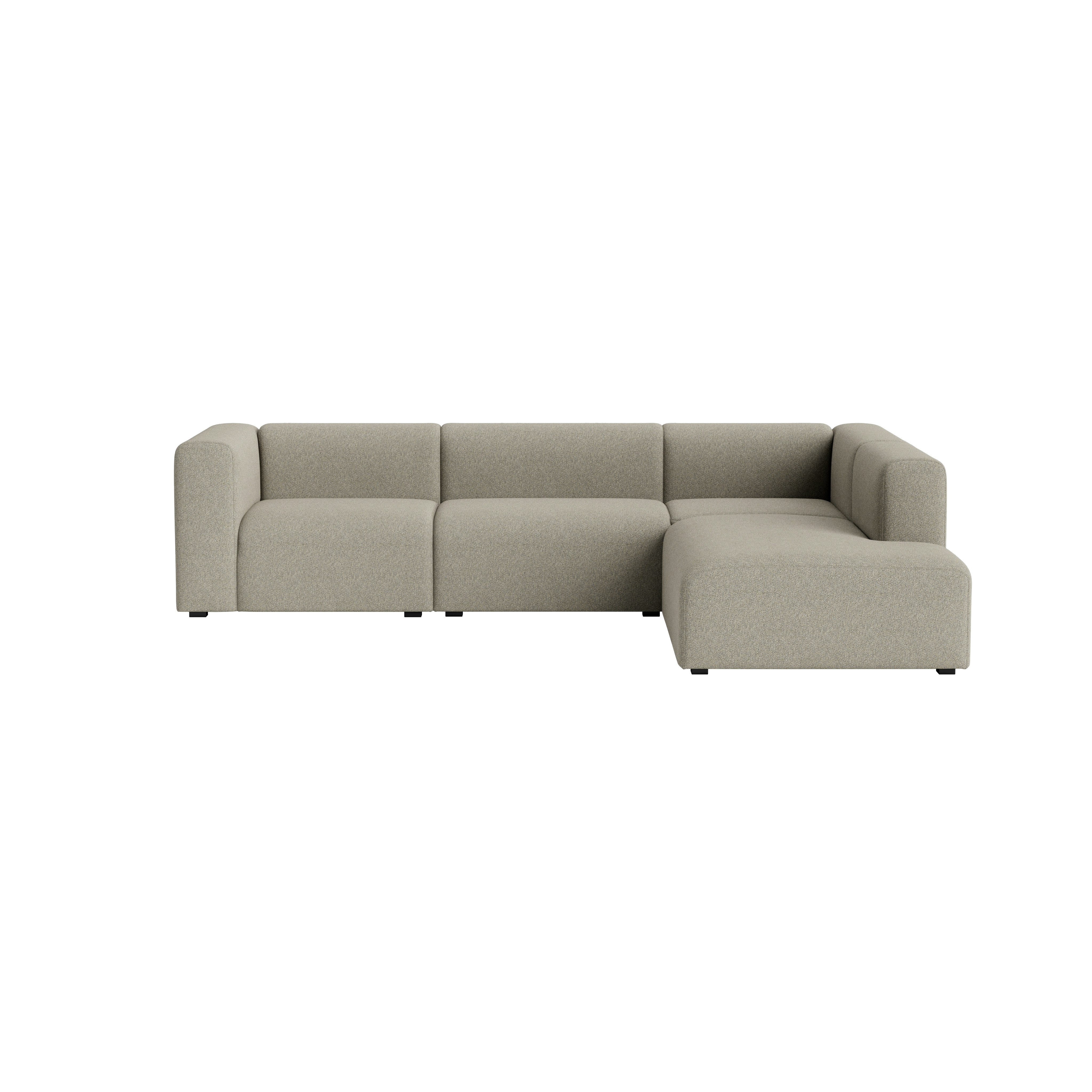 Mags L-Shaped Sectional - Right, Loft, 200 Cobblestone
