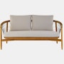 Crosshatch Outdoor Settee front view.