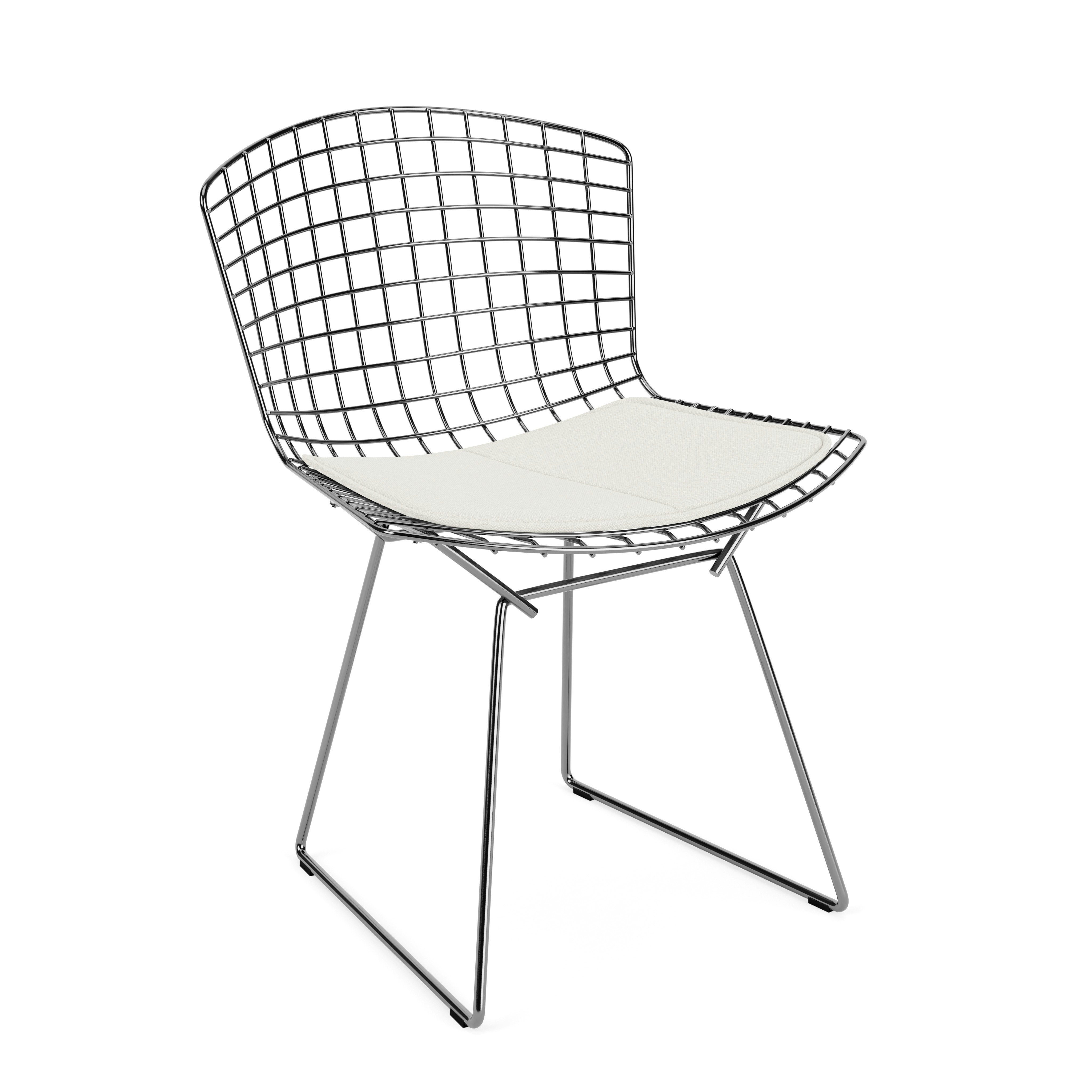 Bertoia Side Chair- Seat Pad, Polished Chrome, Hourglass, Air