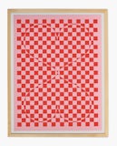 Girard Environmental Enrichment Poster, Double Heart - red and white, with hearts