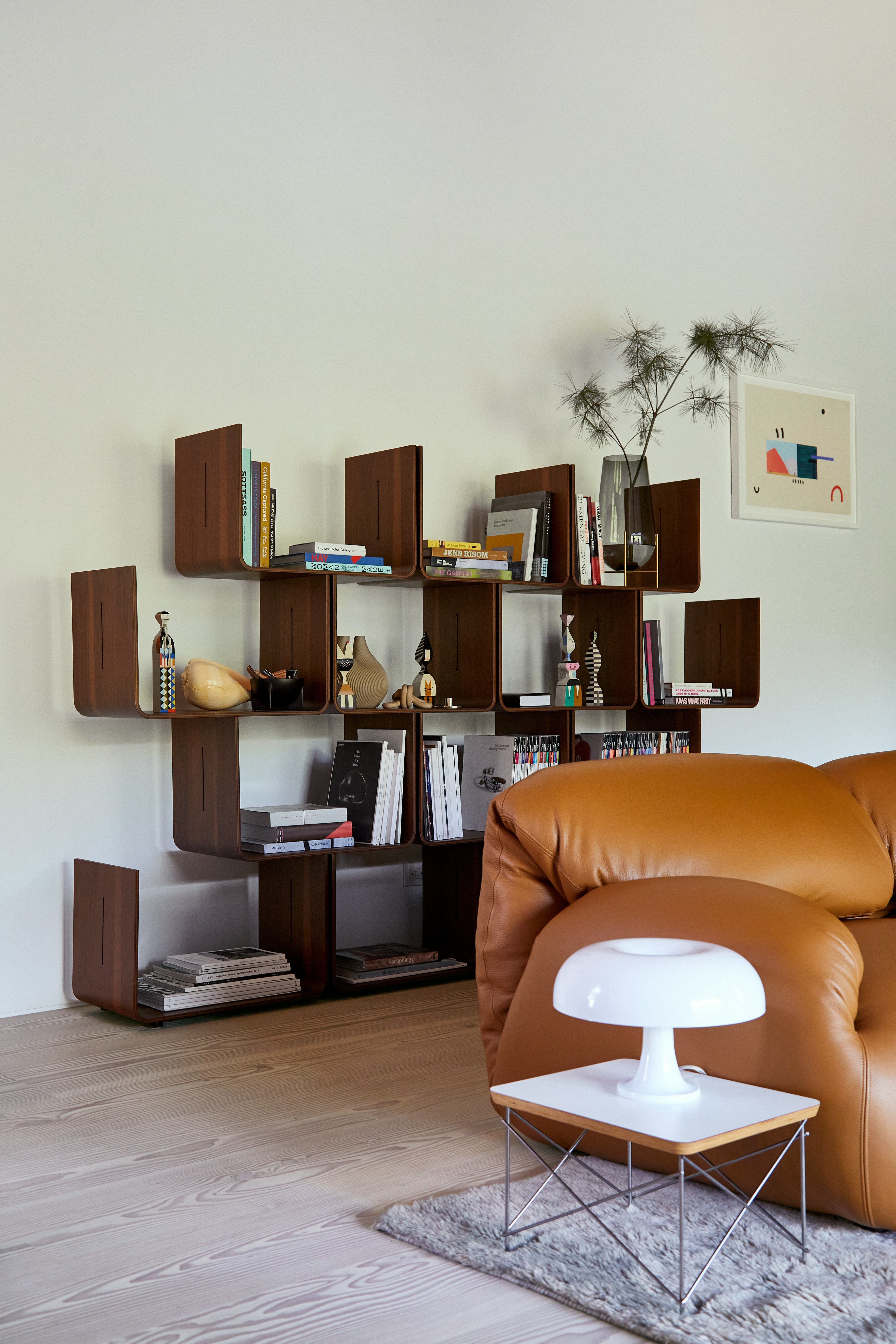 Elysee Bookshelf, Luva Sofa and Nessino Table Lamp
