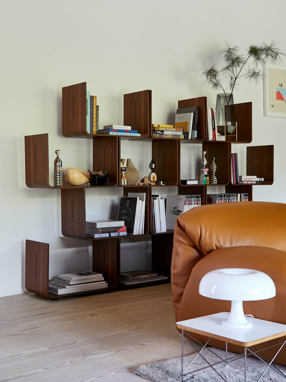 Elysee Bookshelf, Luva Sofa and Nessino Table Lamp
