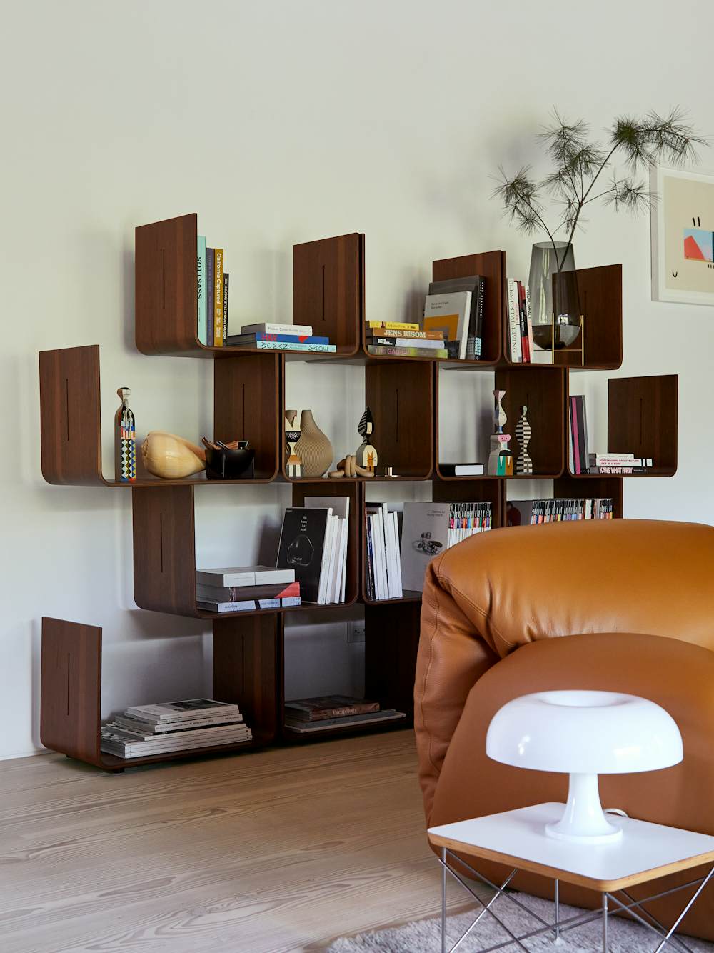 Elysee Bookshelf, Luva Sofa and Nessino Table Lamp