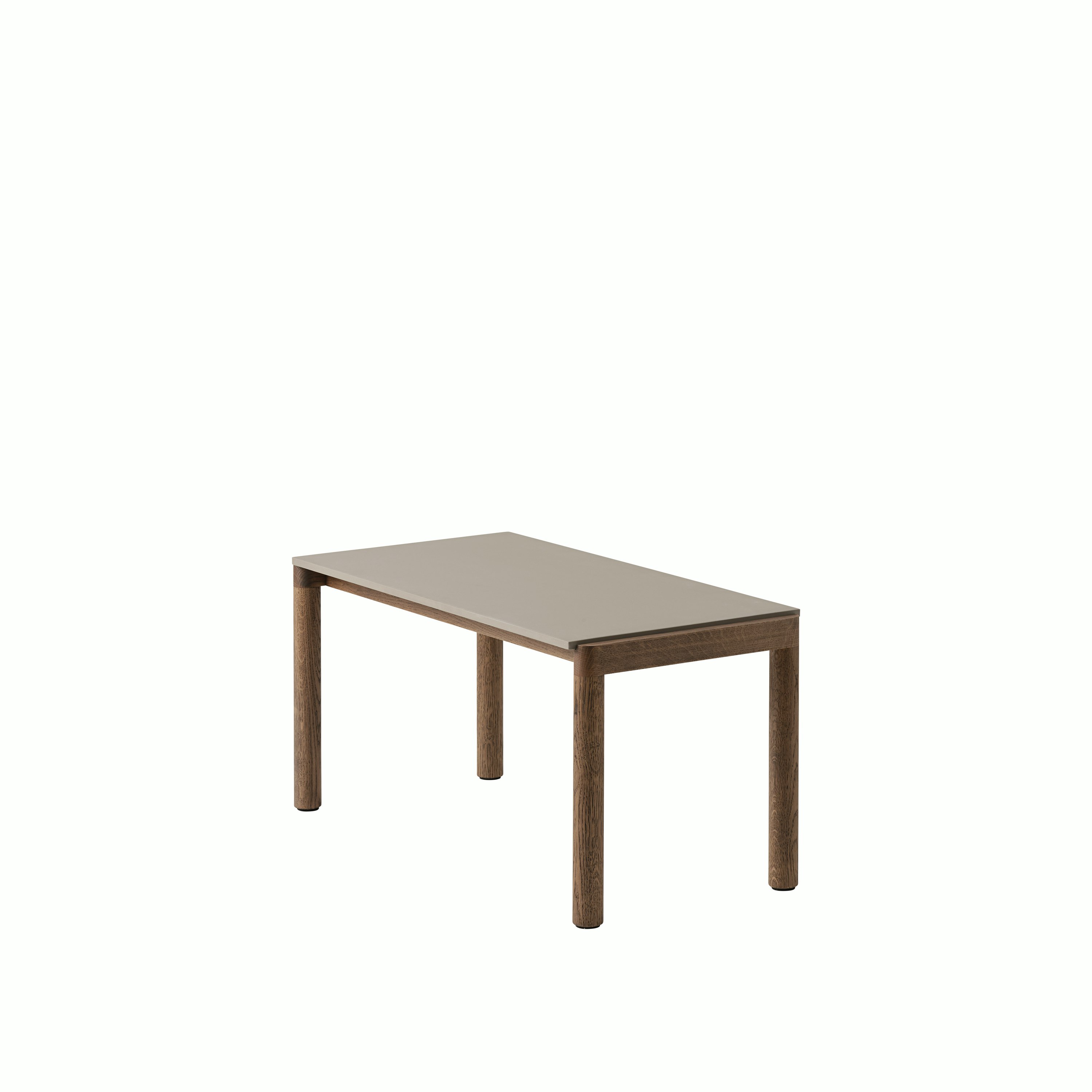 Couple coffee table 40x84x40 plain taupe oak