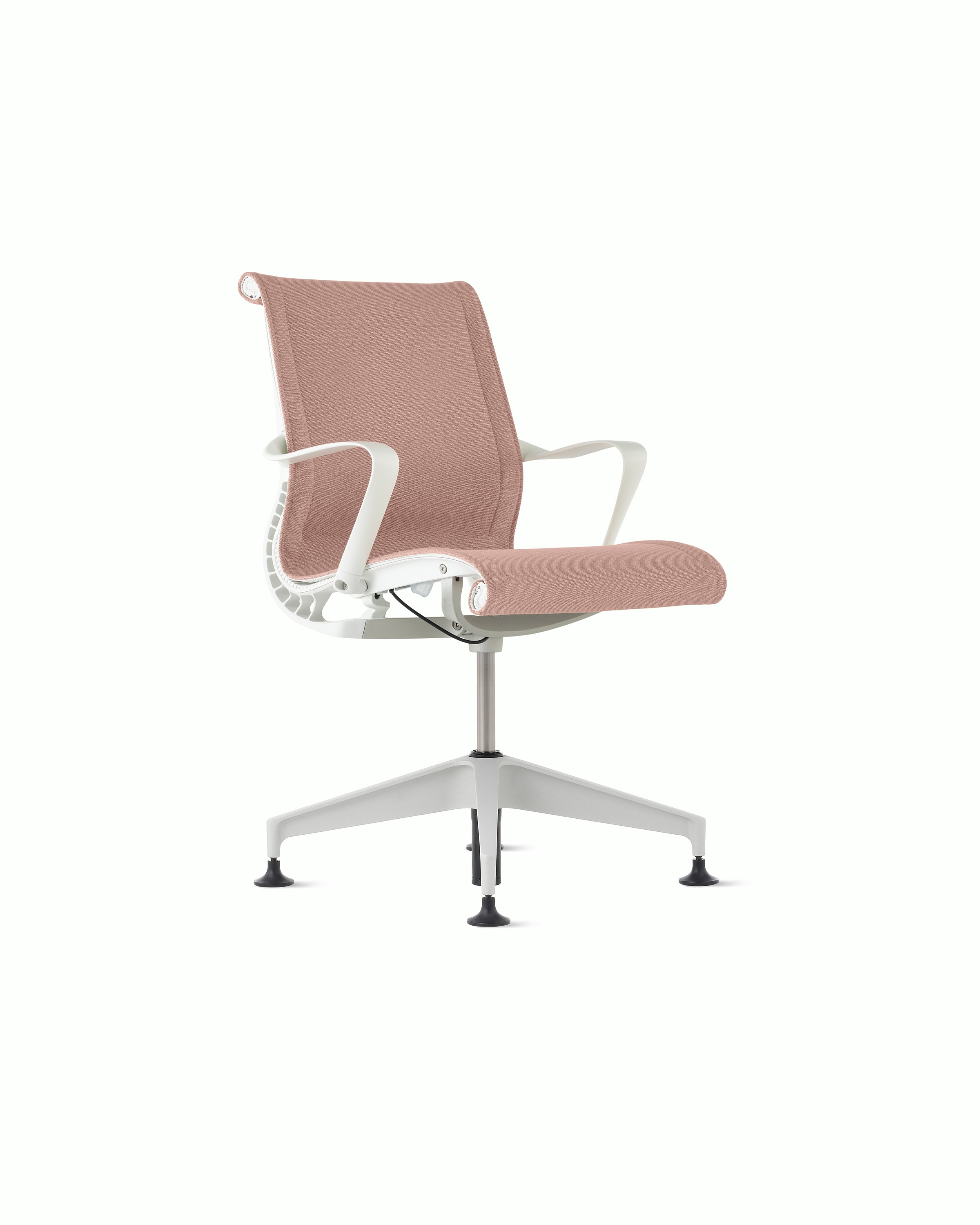 Setu Side Chair in Meld Kiss with silver alloy base