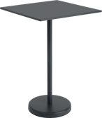 Linear Steel High Table, Square