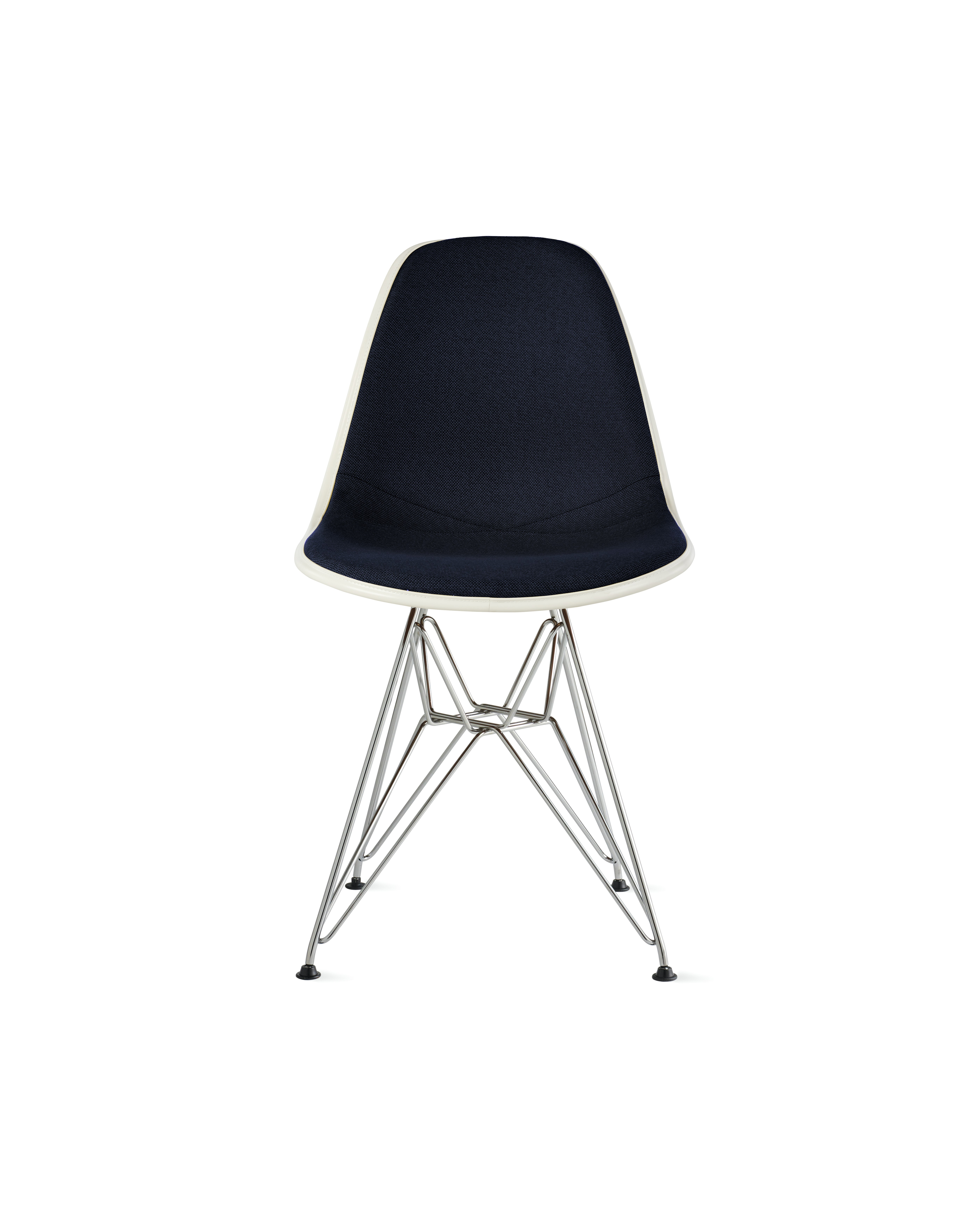 Eames Upholstered Molded Plastic Side Chair
