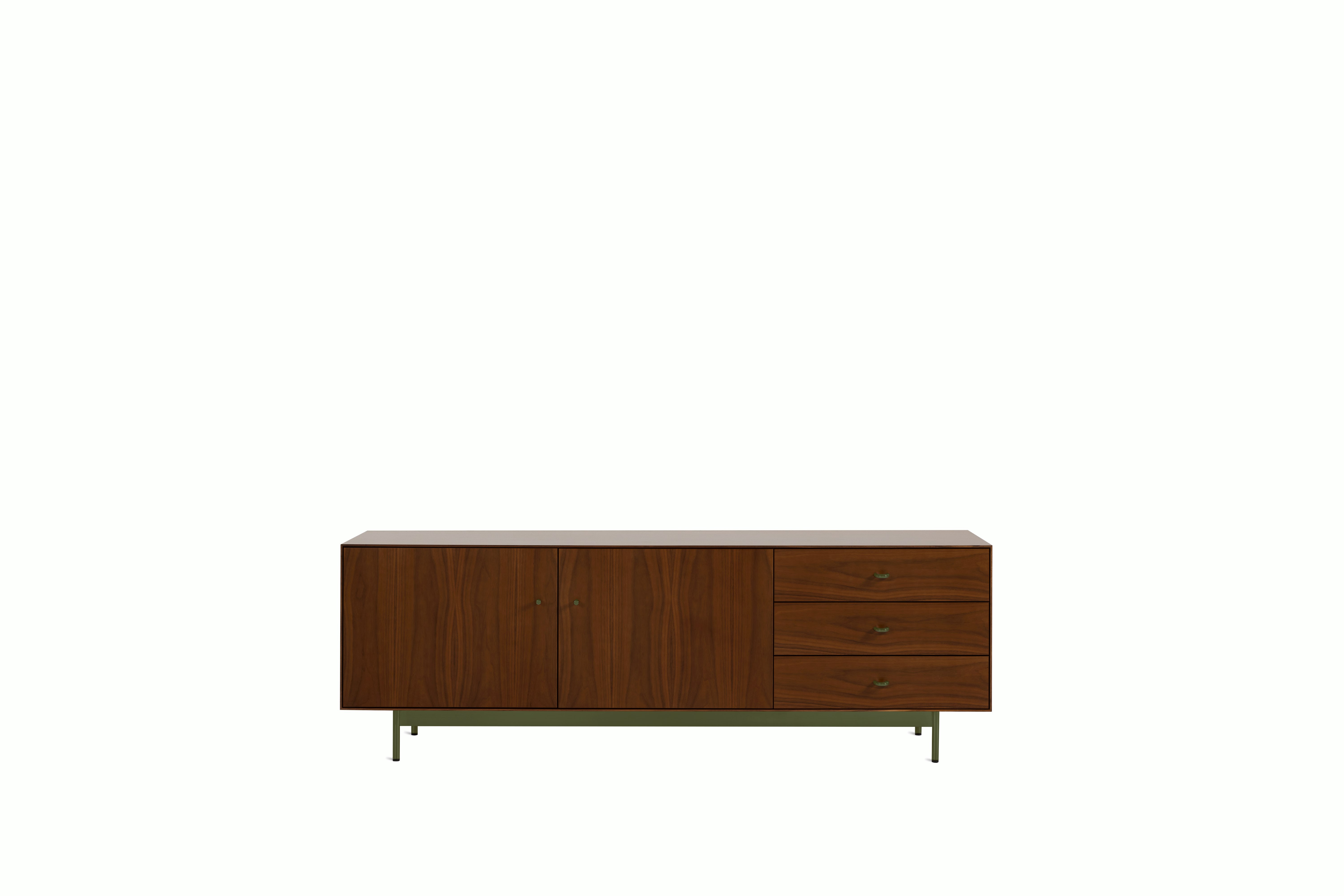 Loop Media Unit,  walnut,  green
