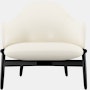 ReFrame Lounge Chair - Mid Back,  Prone Leather,  Lotus,  Ebony Ash