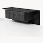 Antenna Desk Outlet Center - Black