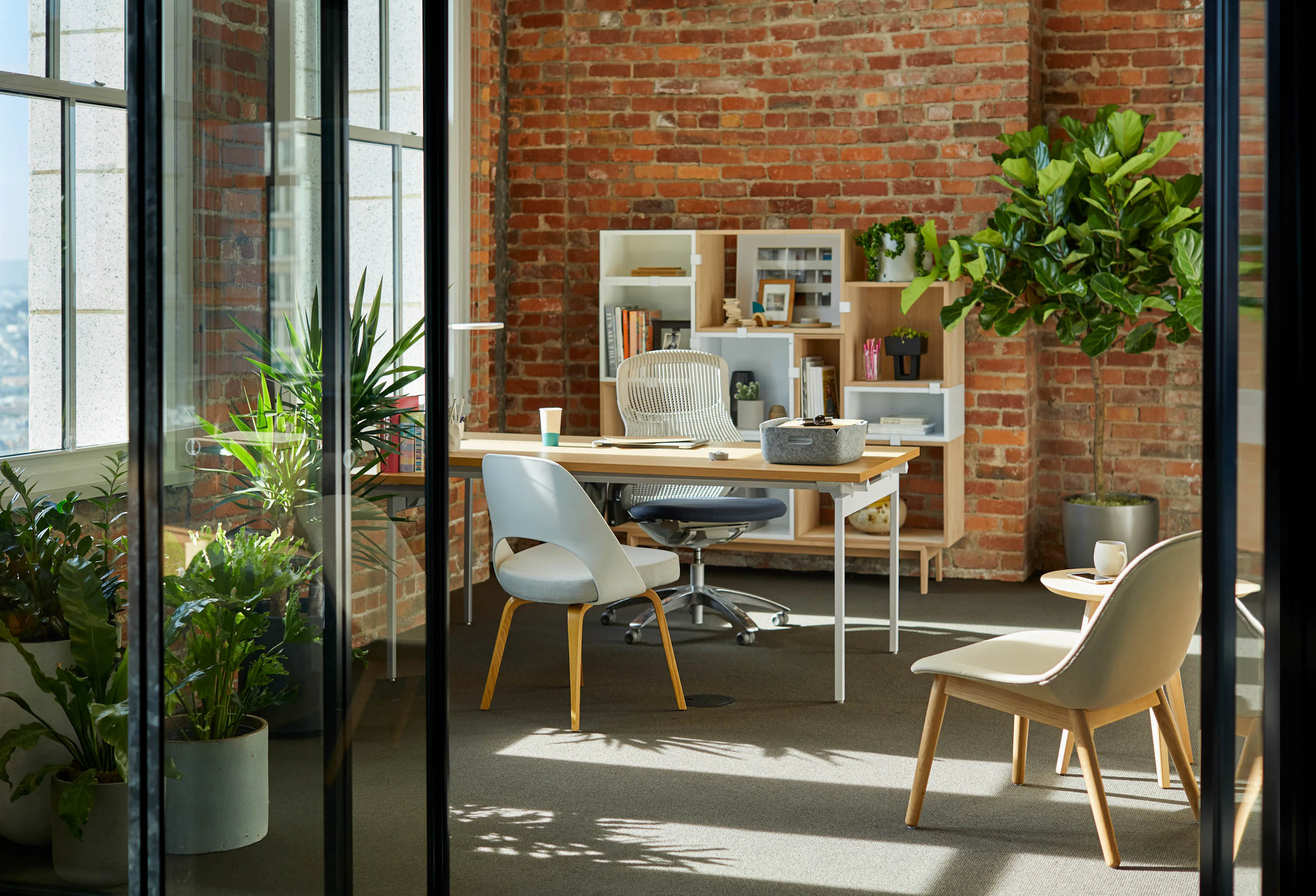 antenna workspaces desk generation task chair risom side table saarinen executive plastic back wood legs muuto fiber lounge chair with wood base stacked storage system restore tray leaf lamp san francisco showroom private office
