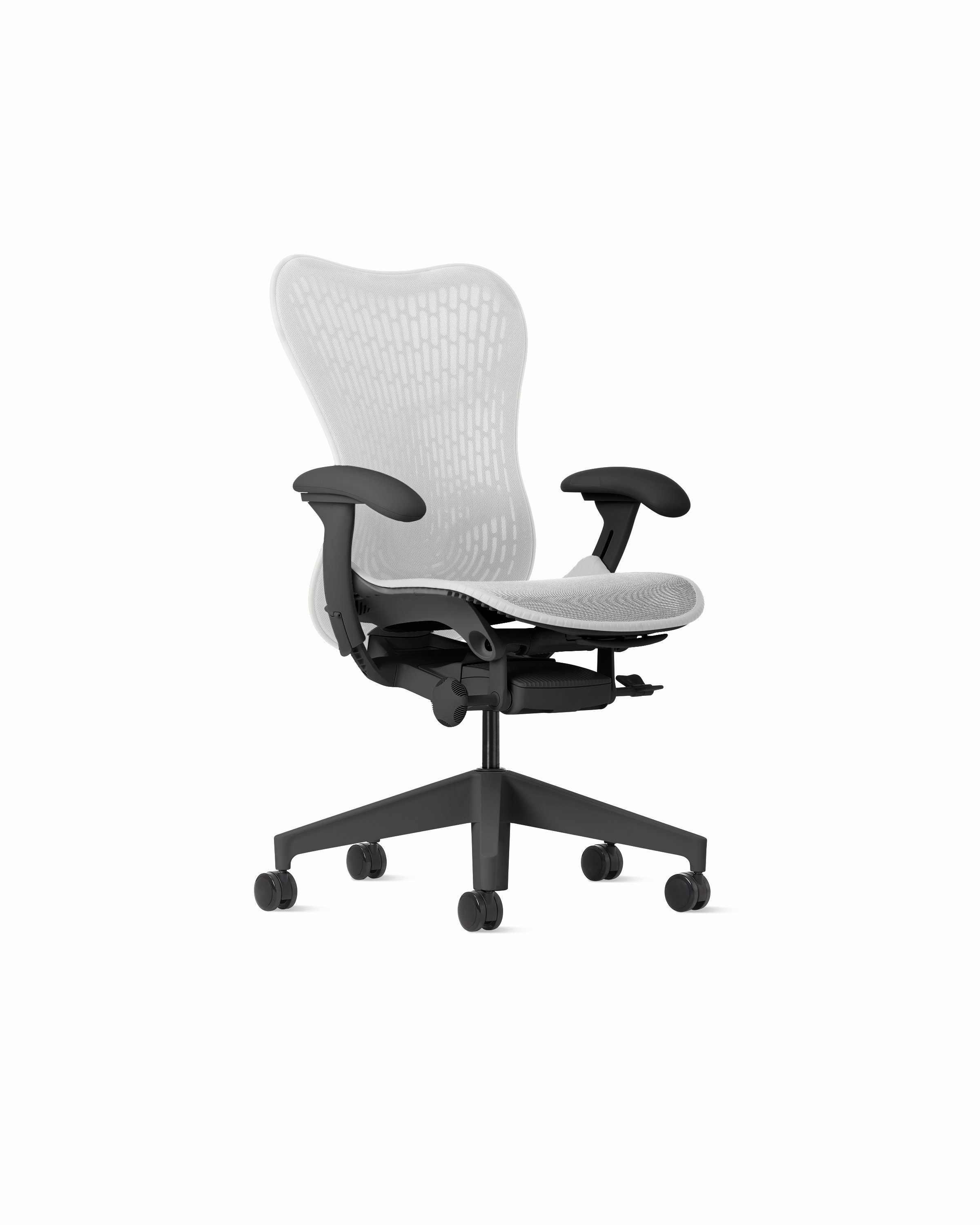 Mirra 2 Chair in Graphite with Alpine Butterfly Suspension and FlexFront seat