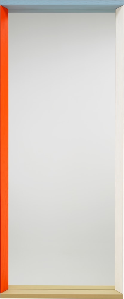 Colour Frame Mirror,  Blue/Orange,  Large