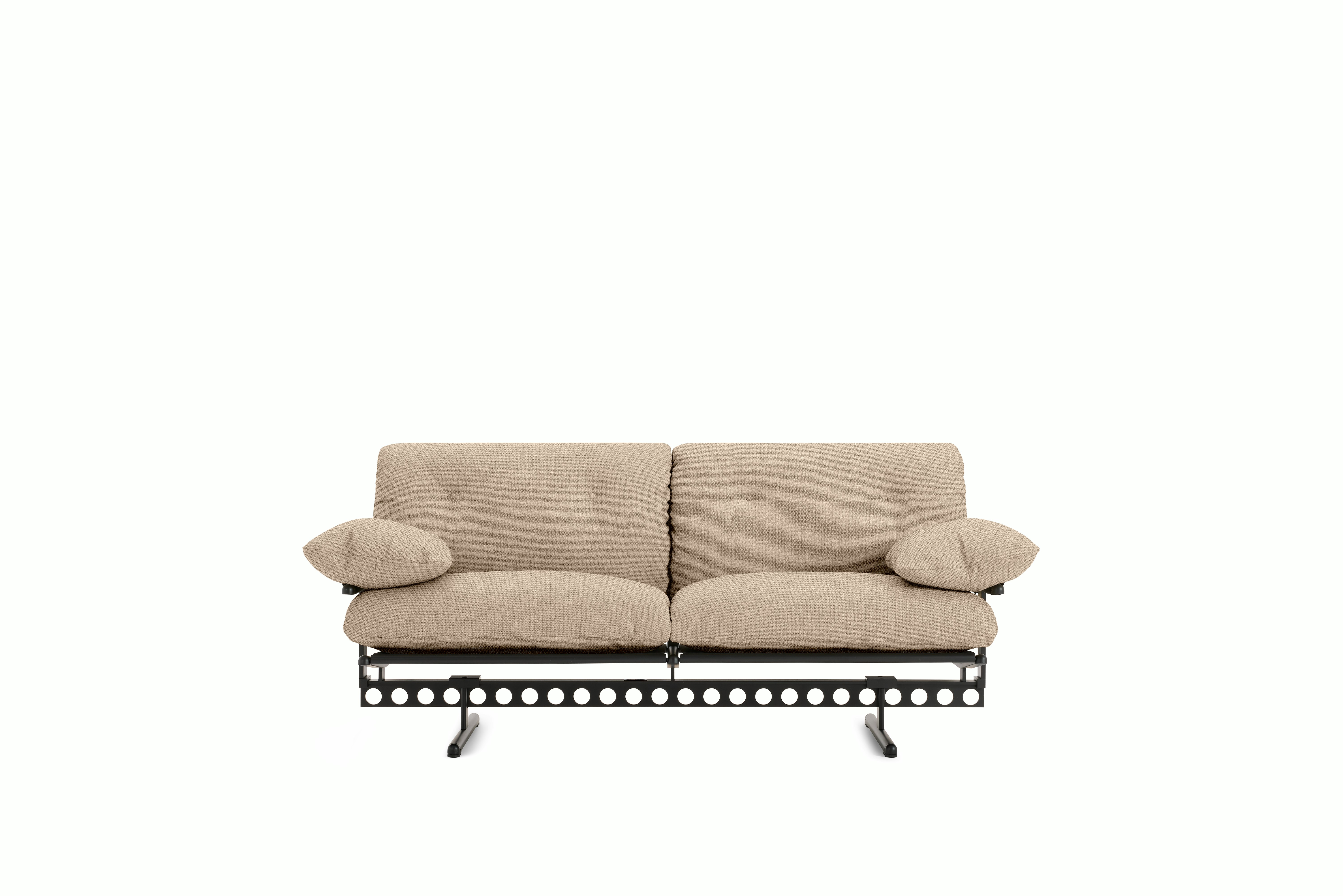 Ouverture Sofa - Guatemala,  Ecru,  Steel Base