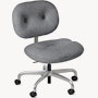 Morrison Hannah Task Chair - Without Arms,  Tempest,  Aurora,  Half Polished Aluminum,  Soft Caster FSC Certified