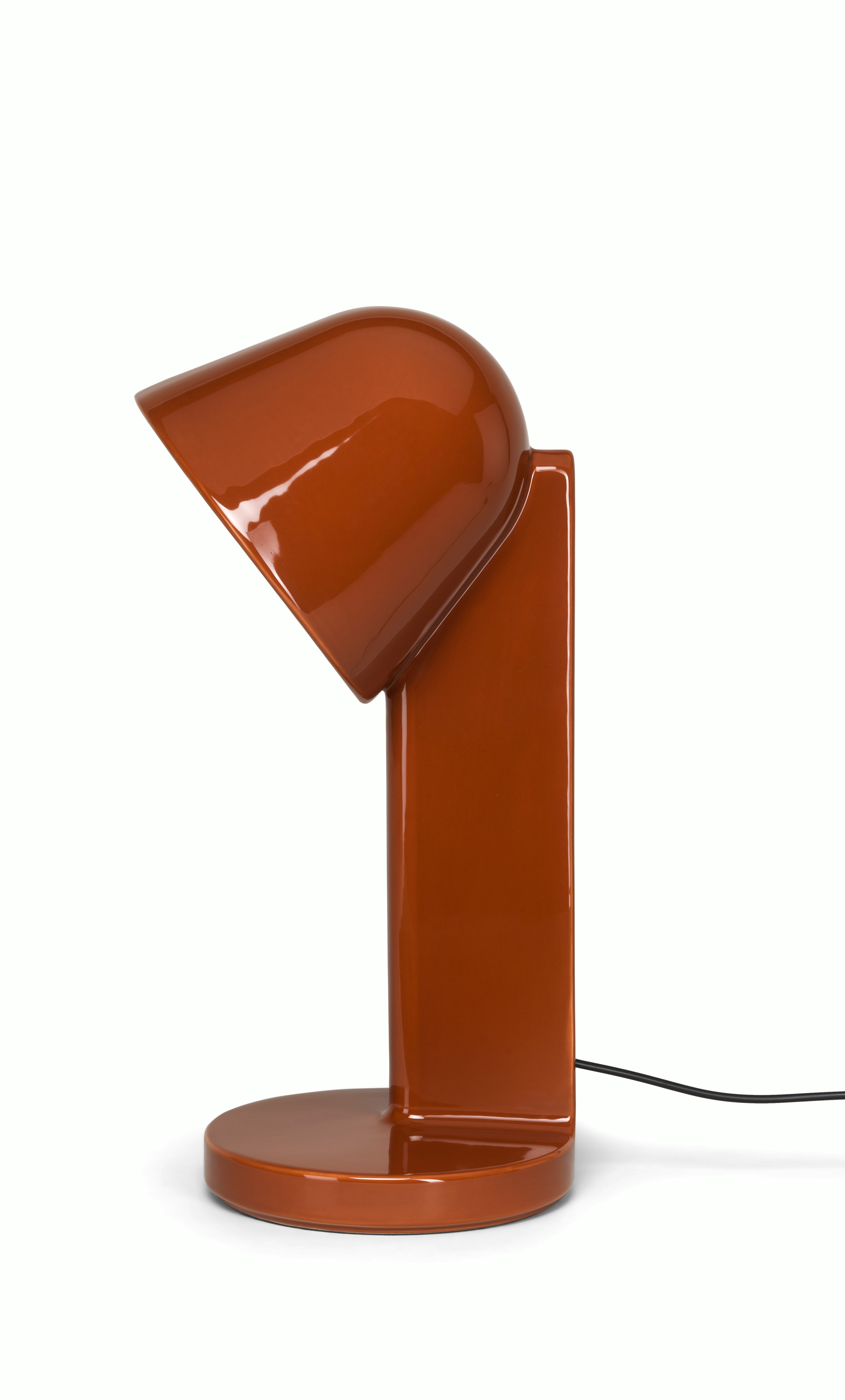 Ceramique Table Lamp - Down, Ceramic, Red