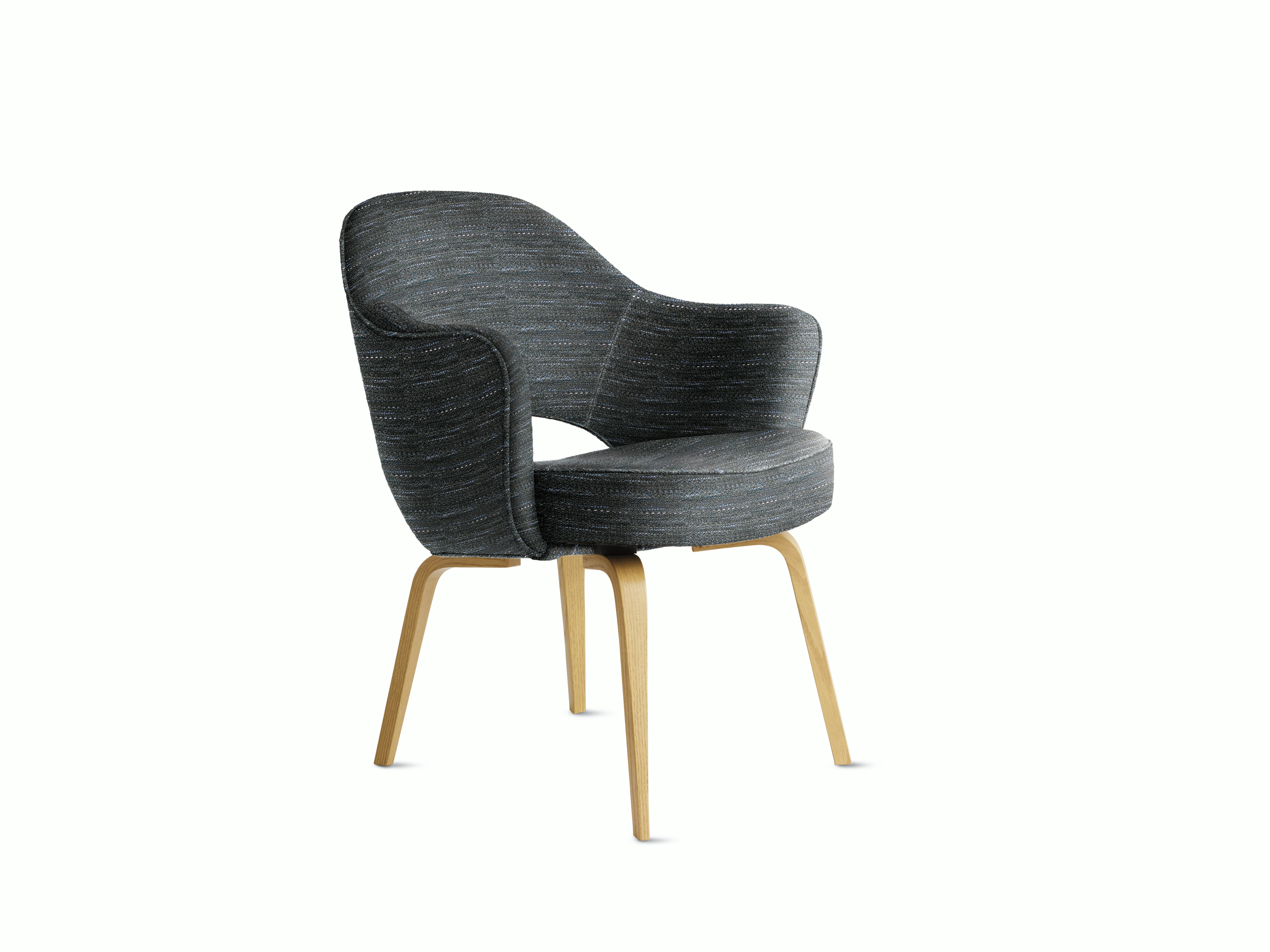 Saarinen Executive Armchair with Wood Legs