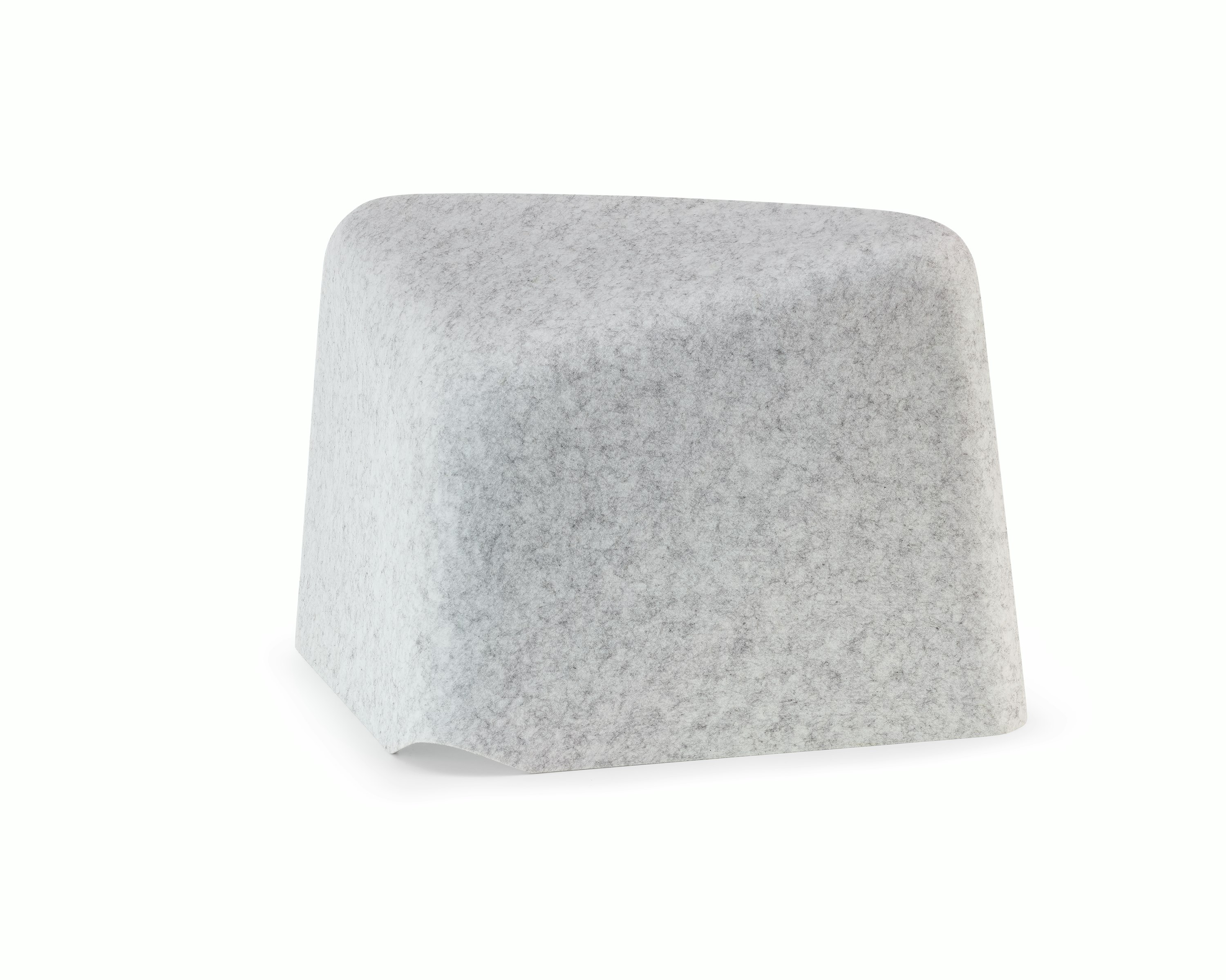 Grey OE1 Personal Hoodie, viewed from a rear angle.