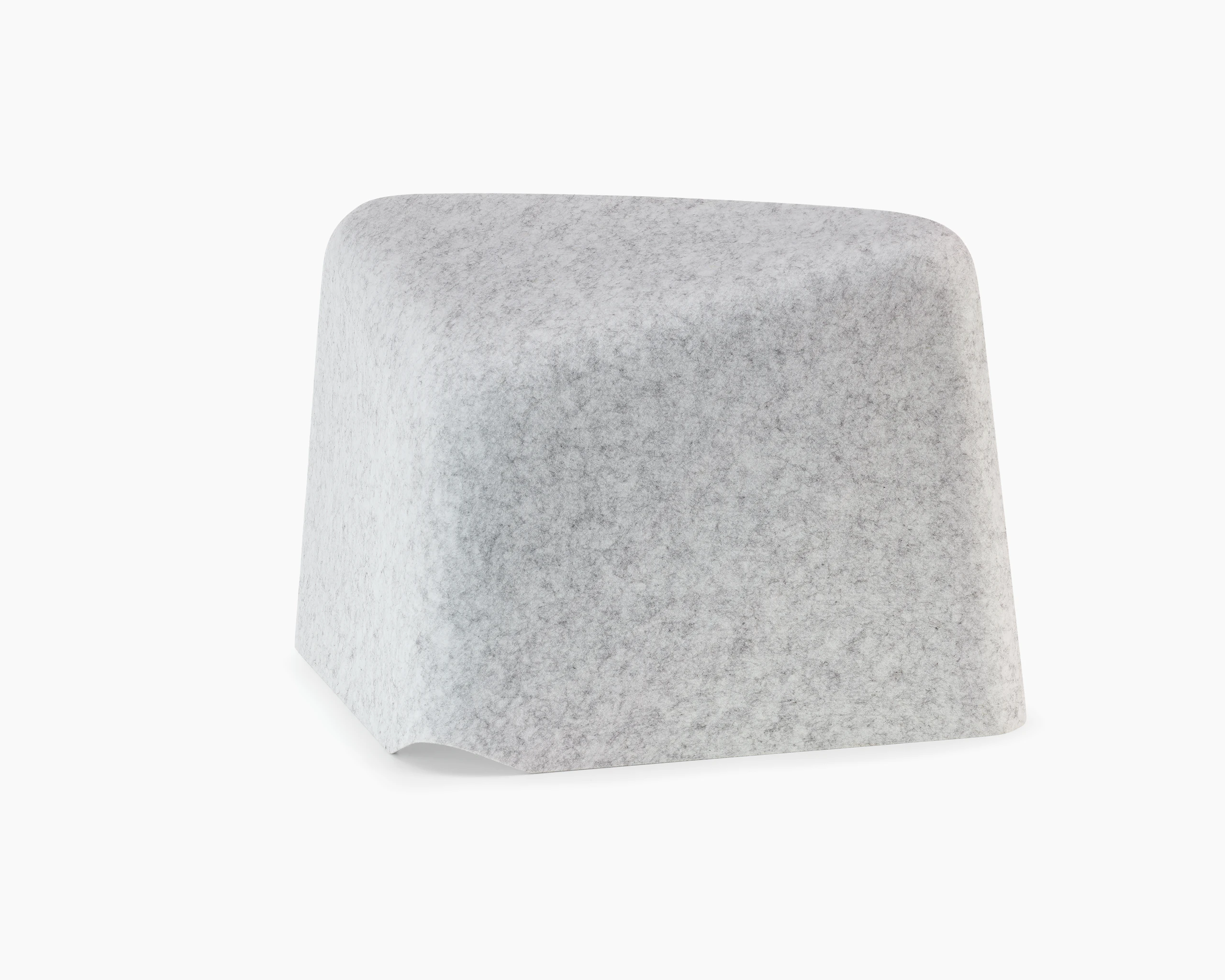 Grey OE1 Personal Hoodie, viewed from a rear angle.