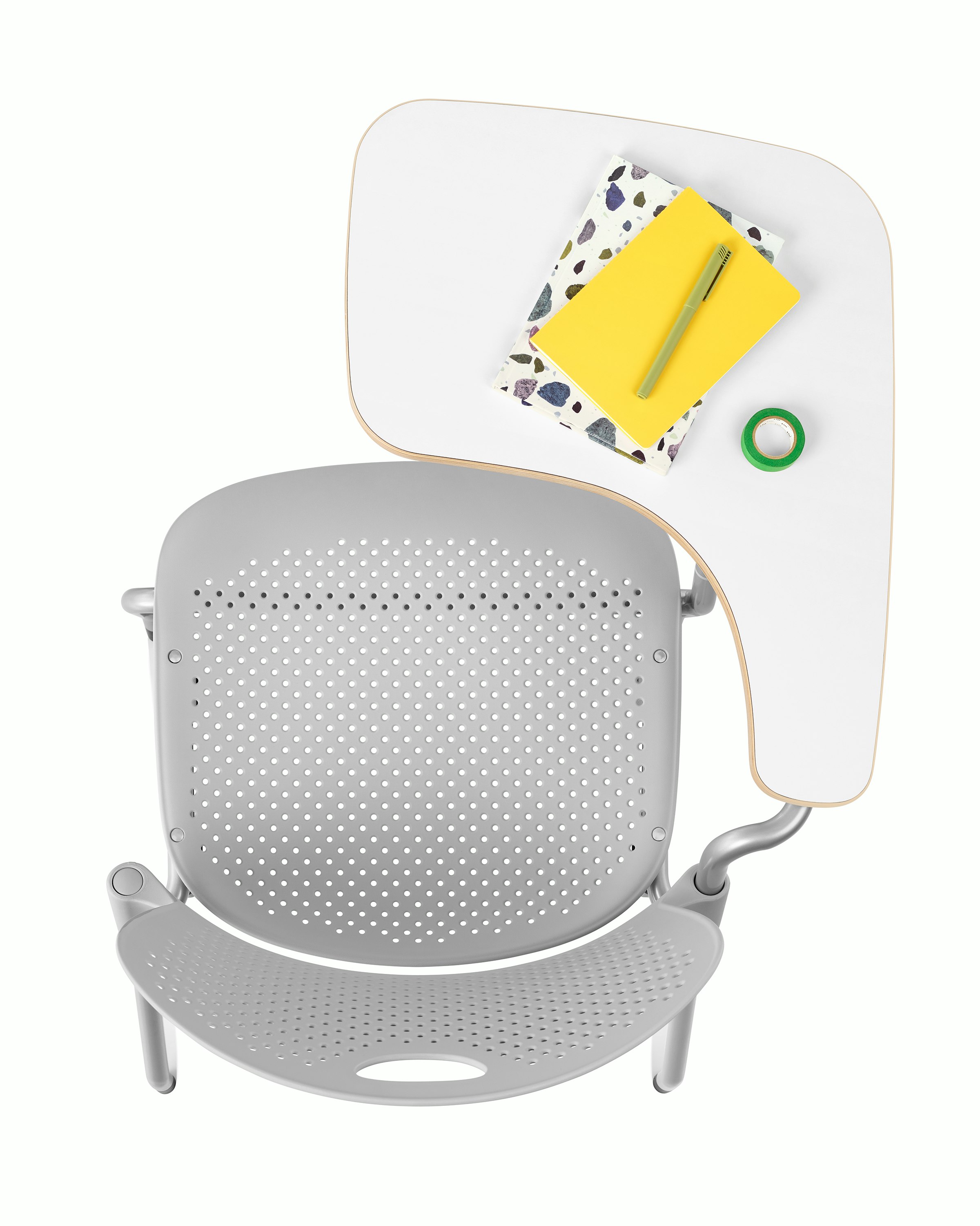 Caper Stacking Chair with Tablet Arm