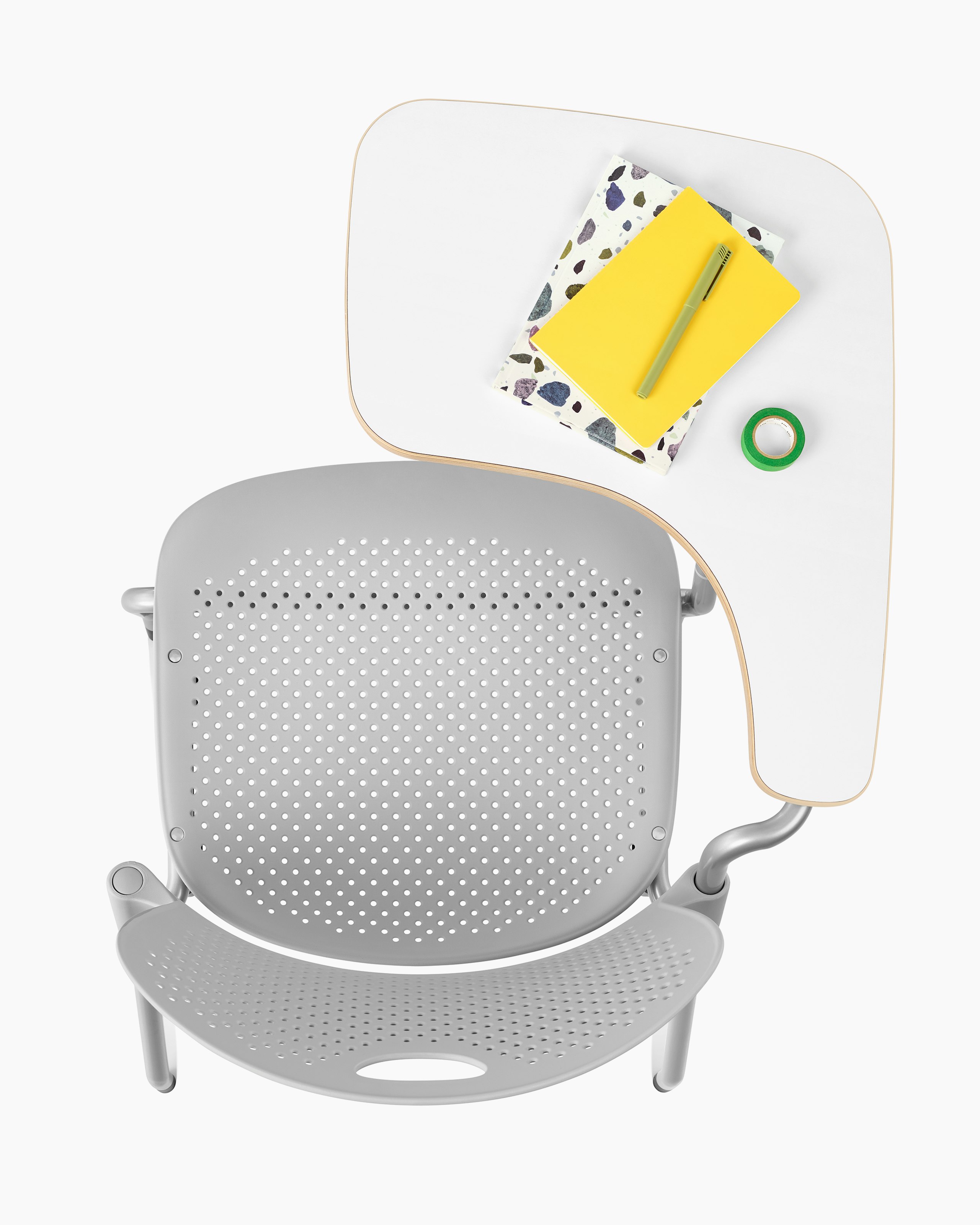 Caper Stacking Chair with Tablet Arm