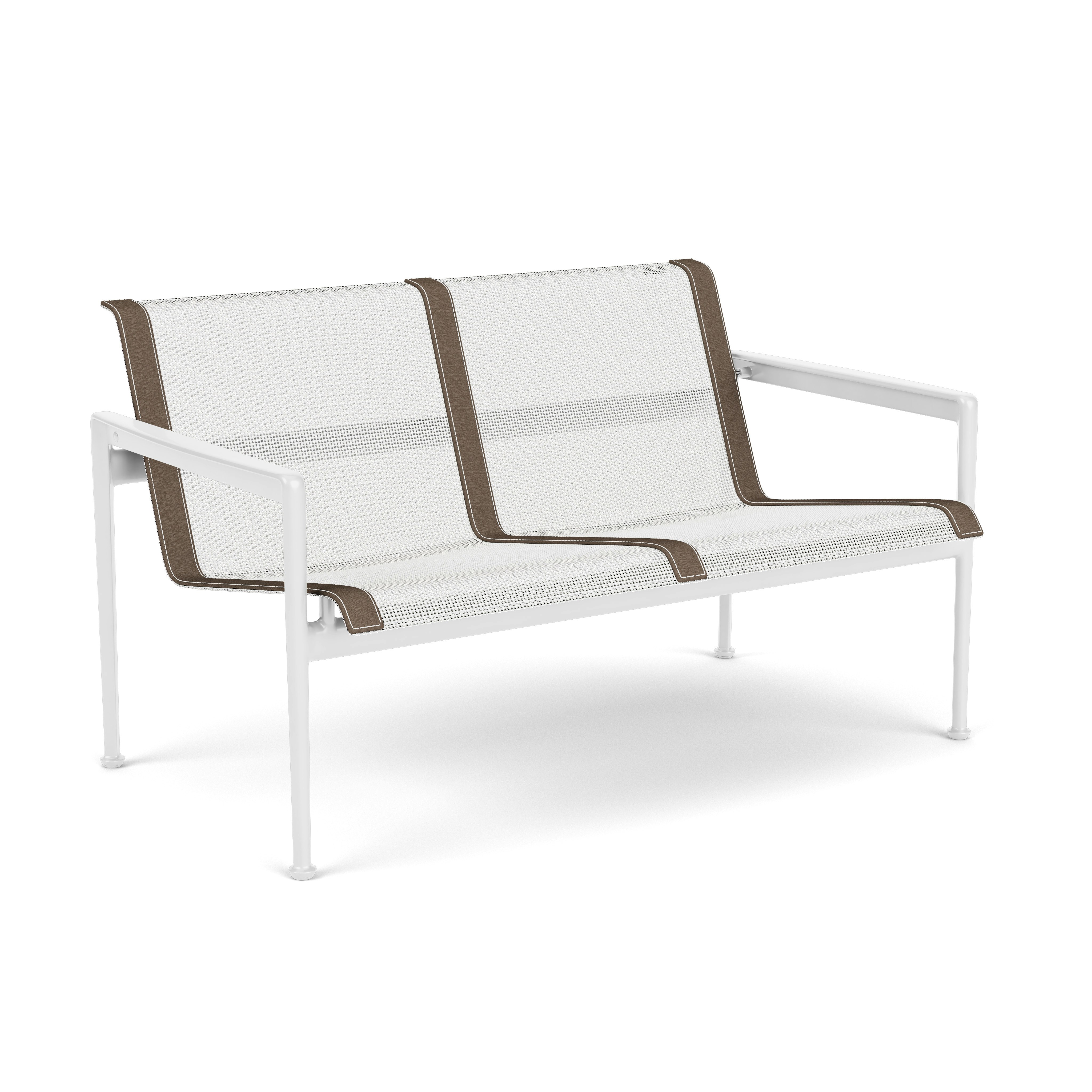 1966 Sofa - 2 Seater, White, Brown, White