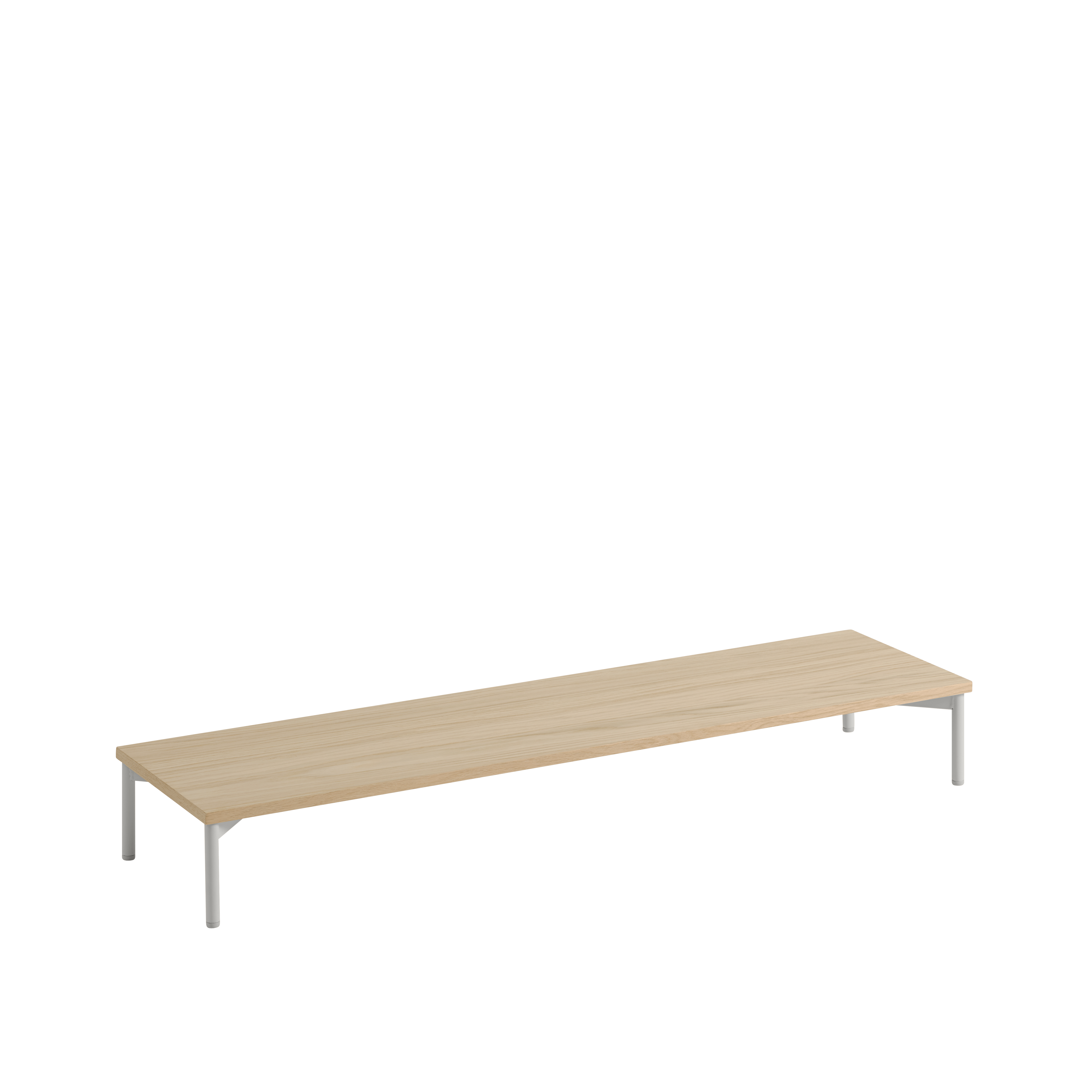 Stacked Storage Podium - Long,  Oak/Grey