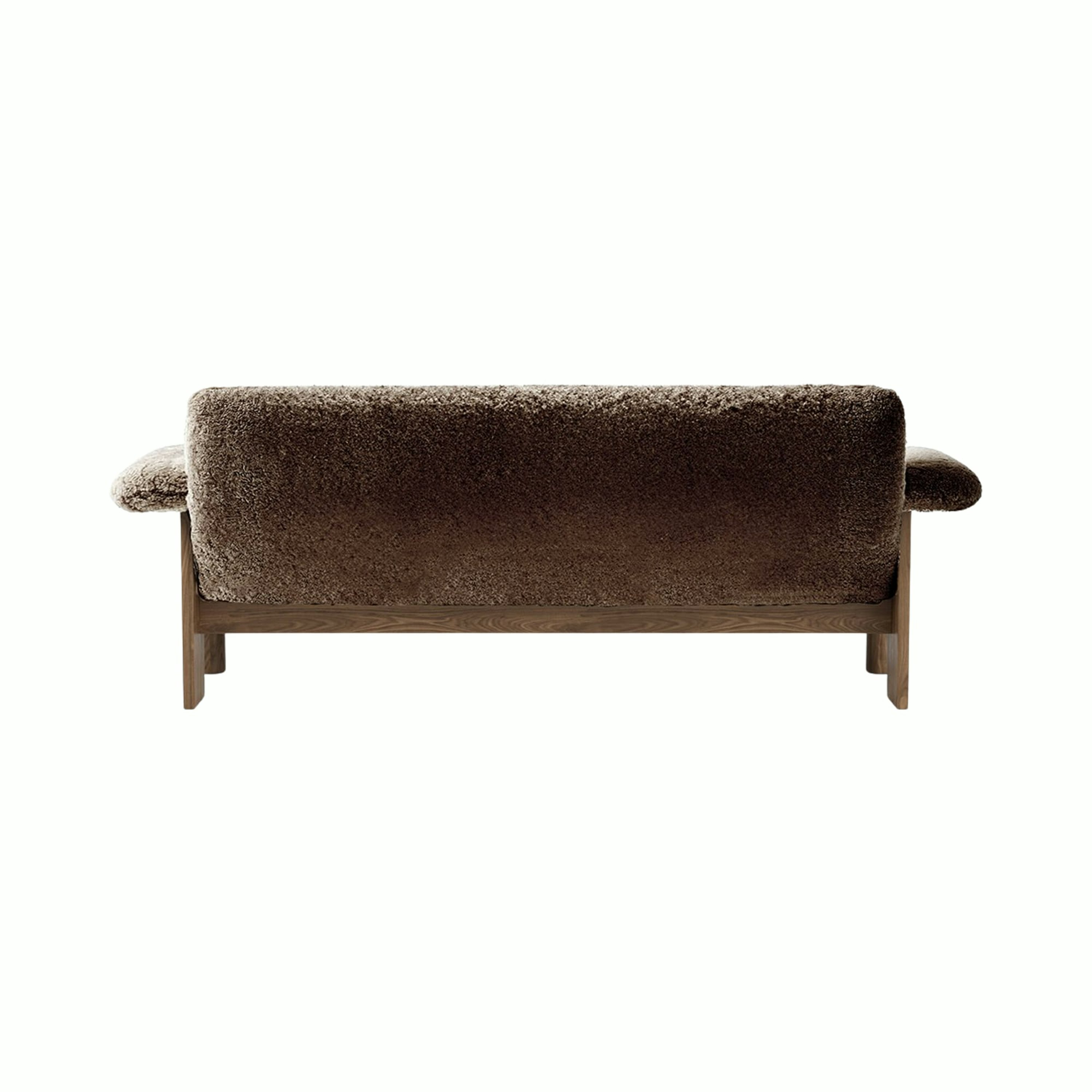 Brasilia Sofa - Walnut, Sheepskin, Sahara
