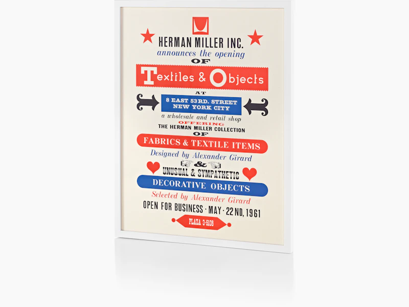 Textiles & Objects Poster