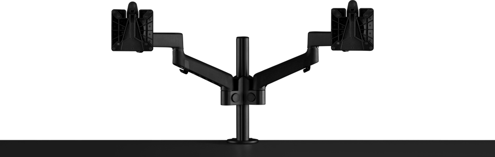 Lima Monitor Arm - Dual Arm, Black