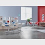 Eames Upholstered Molded Plastic Stool