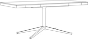 Florence Knoll Executive Desk