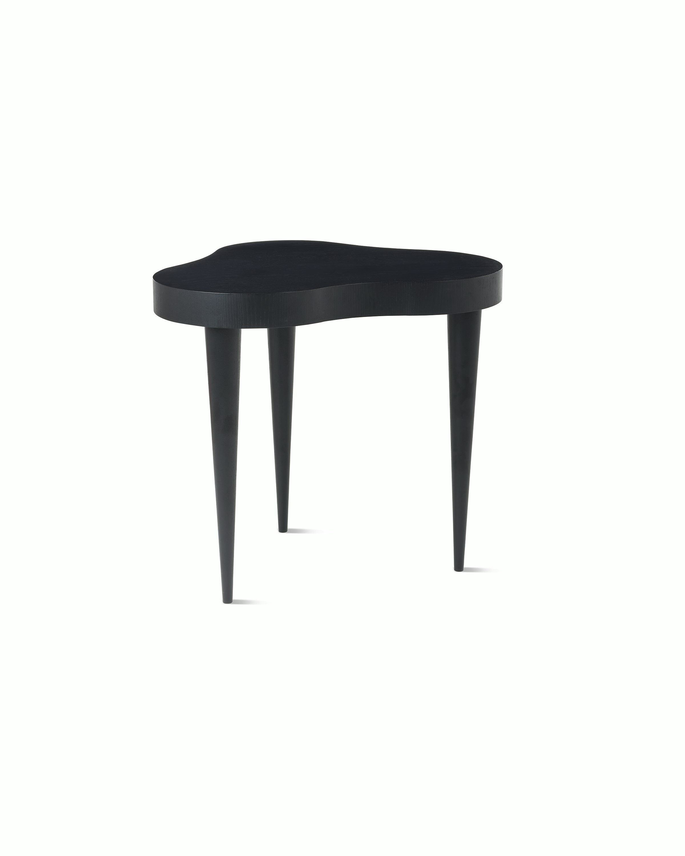 Rohde Paldao side table in ebony front view.