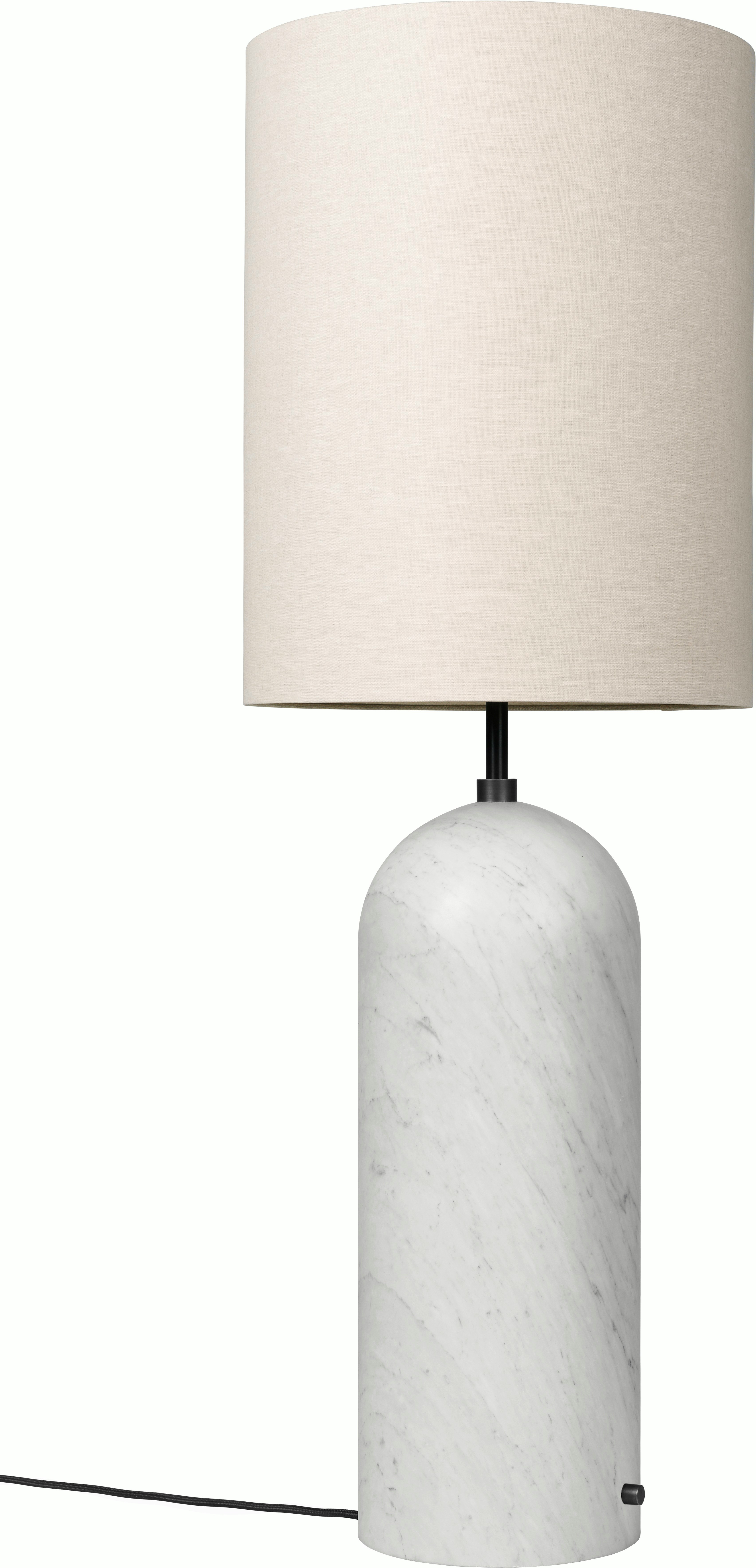 Gravity XL Floor Lamp in White Marble