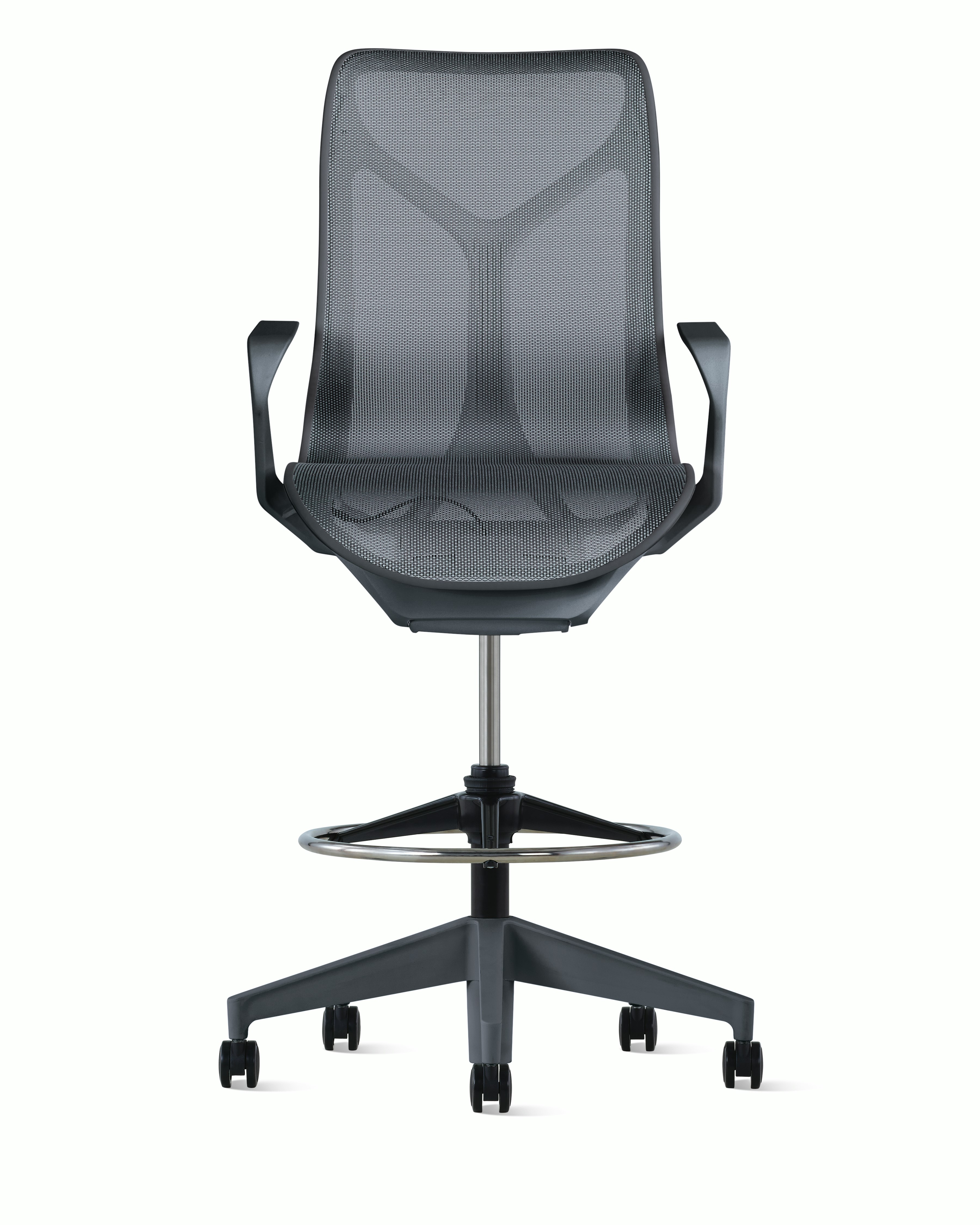 Cosm Stool Mid Back Fixed Arm