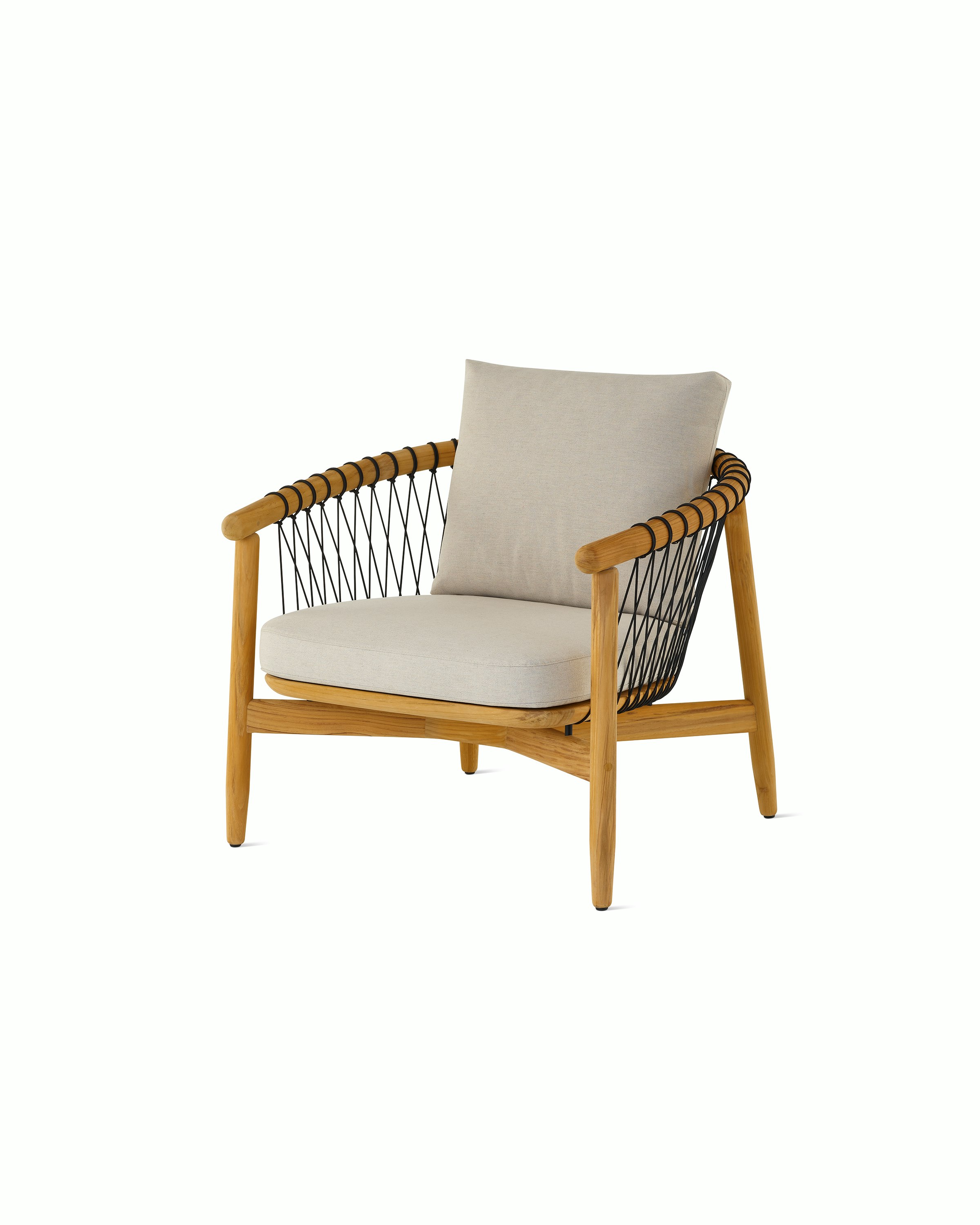 Crosshatch Outdoor Lounge Chair.