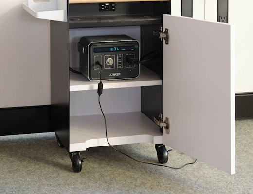 Tech Cart, Open Access to Battery Tech cart 24h open access to battery antenna workspaces hybrid storage
