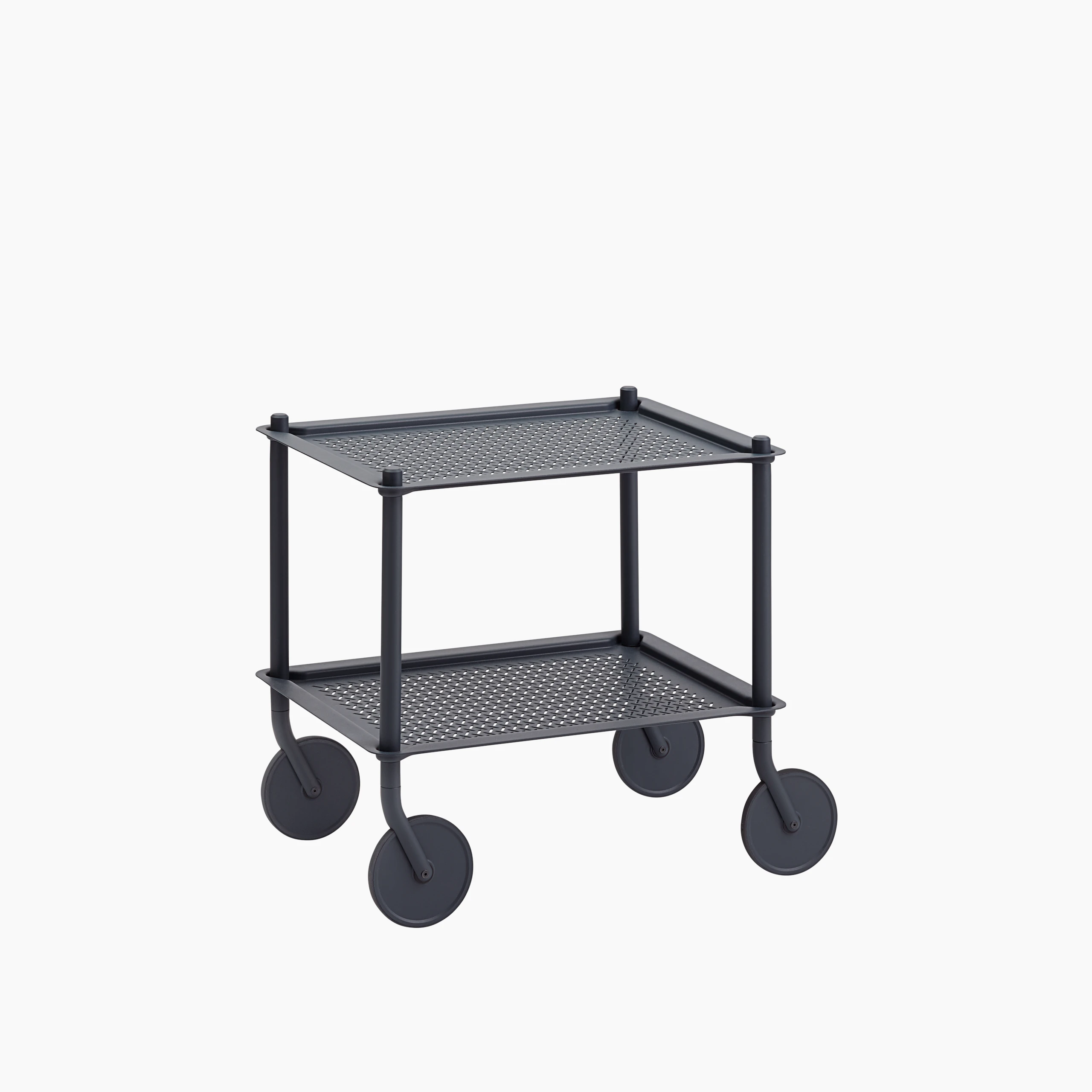 Flow Trolley - Two Shelves, Blue Grey