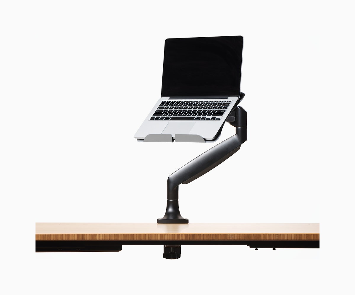 Jarvis Single Monitor Arm, with Laptop Tray