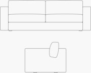 Two Seater - 4" Tubular Leg