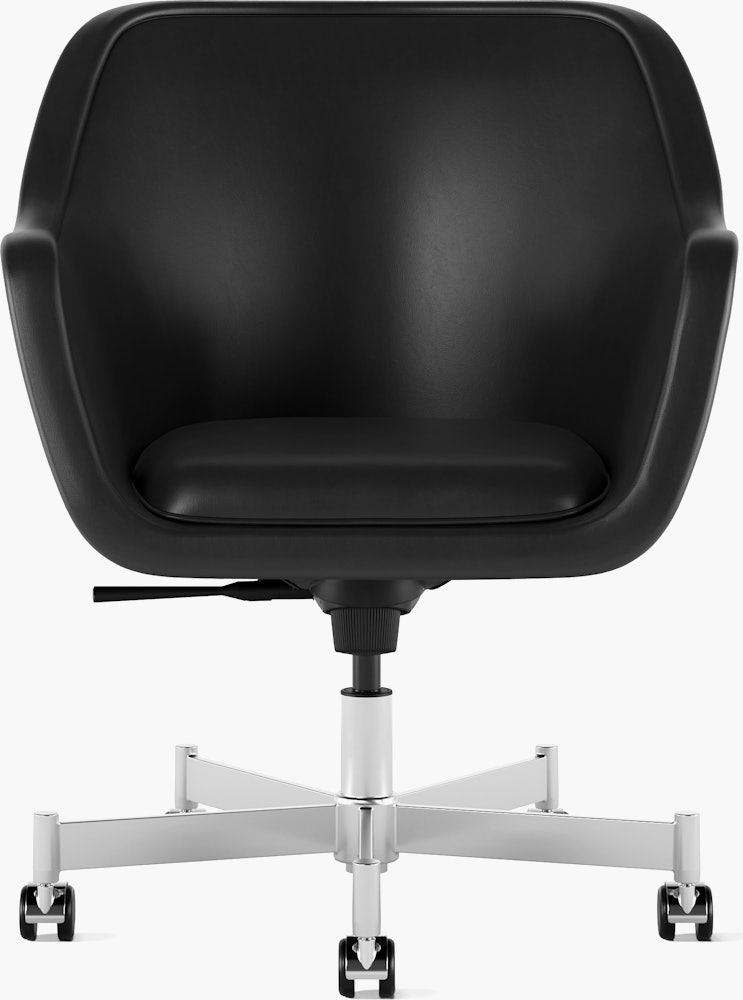 Bumper Task Chair - High Arm,  Bristol Leather Black