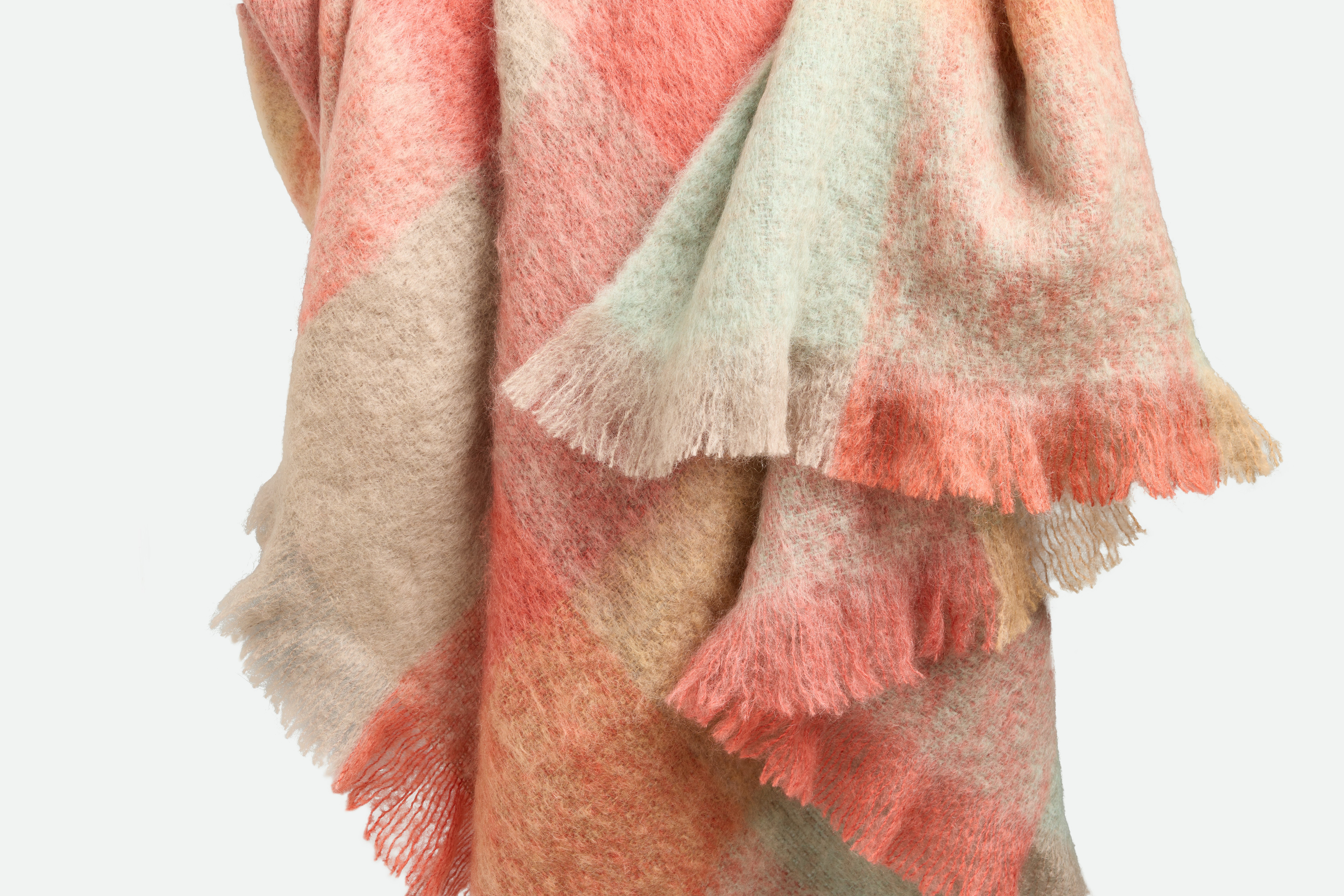 Avoca Colorblock Mohair Throw