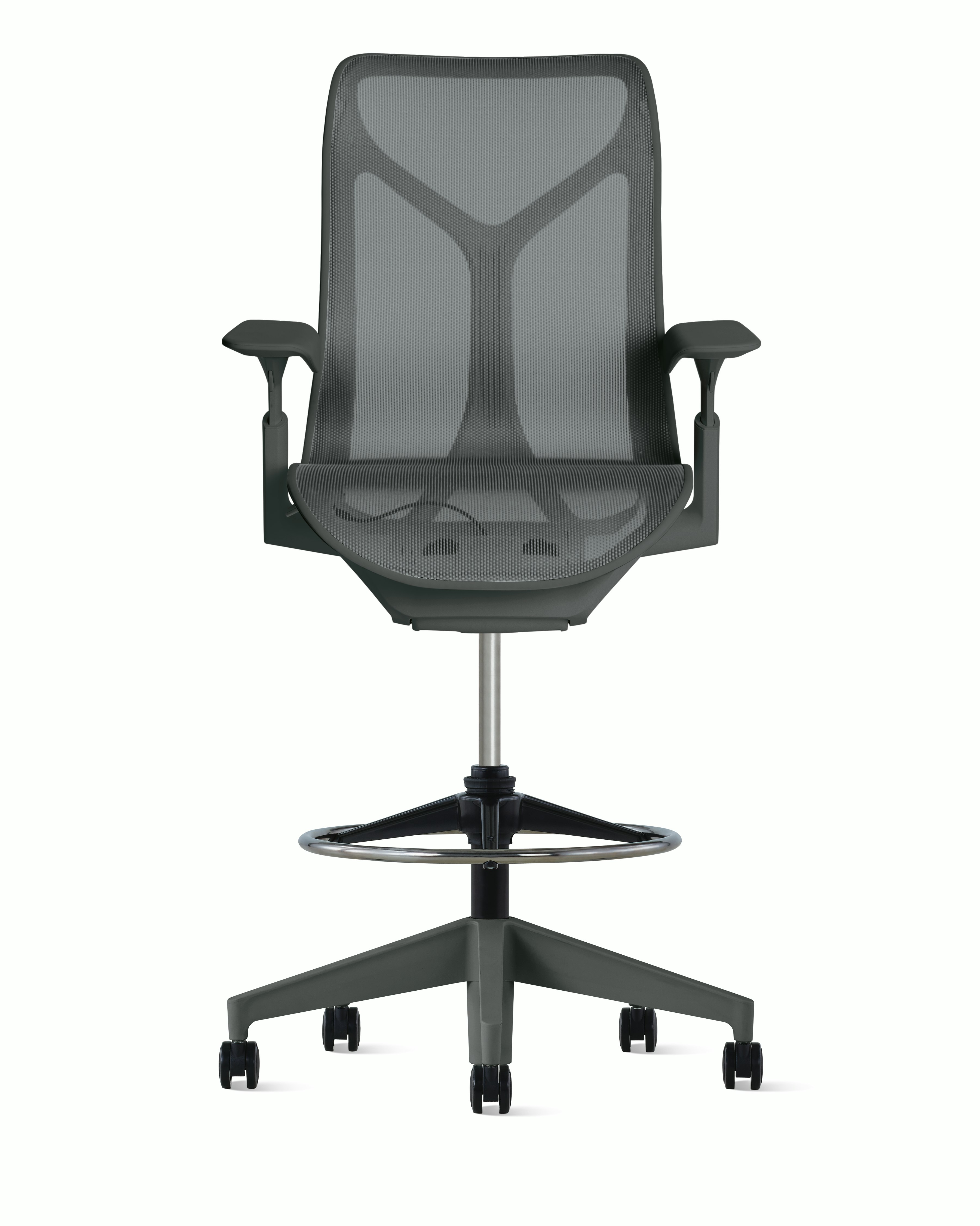 Cosm Stool Mid Back Adjustable Arm