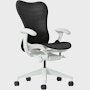 MIrra 2 Chair in Alpine with Graphite Butterfly Suspension and FlexFront seat