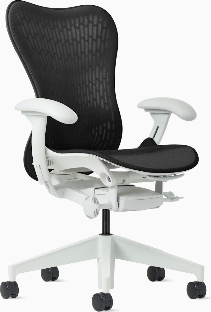 MIrra 2 Chair in Alpine with Graphite Butterfly Suspension and FlexFront seat