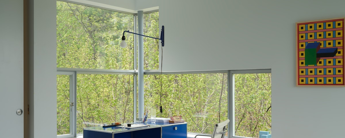 Petite Potence Lamp in a home office setting